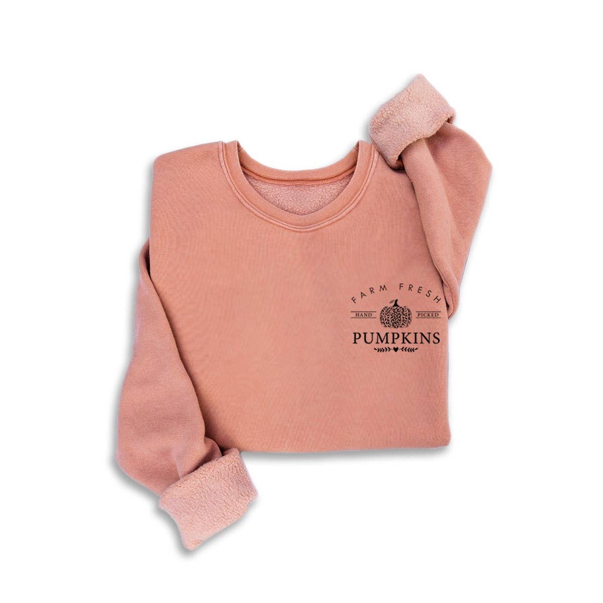 FARM FRESH PUMPKINS MINERAL SWEATSHIRTS: White / L