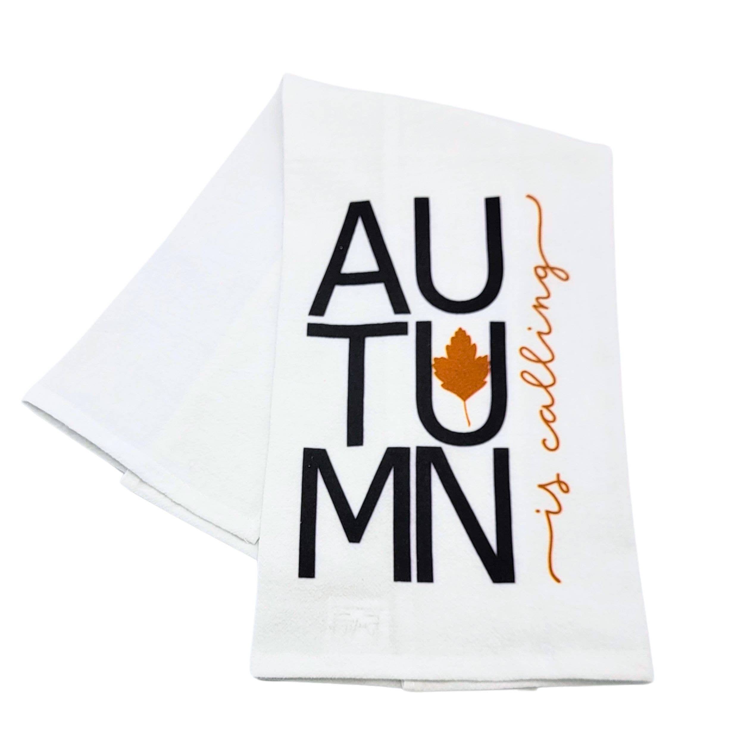 Autumn Is Calling With Leaf Fall Tea Towels - Fall Décor