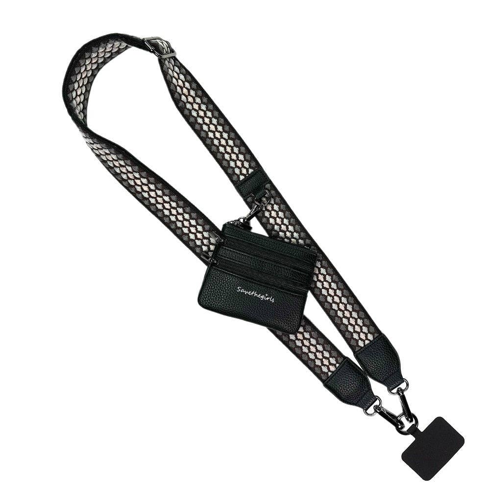 Fun Dots Clip & Go Strap w/Zippered Pouch