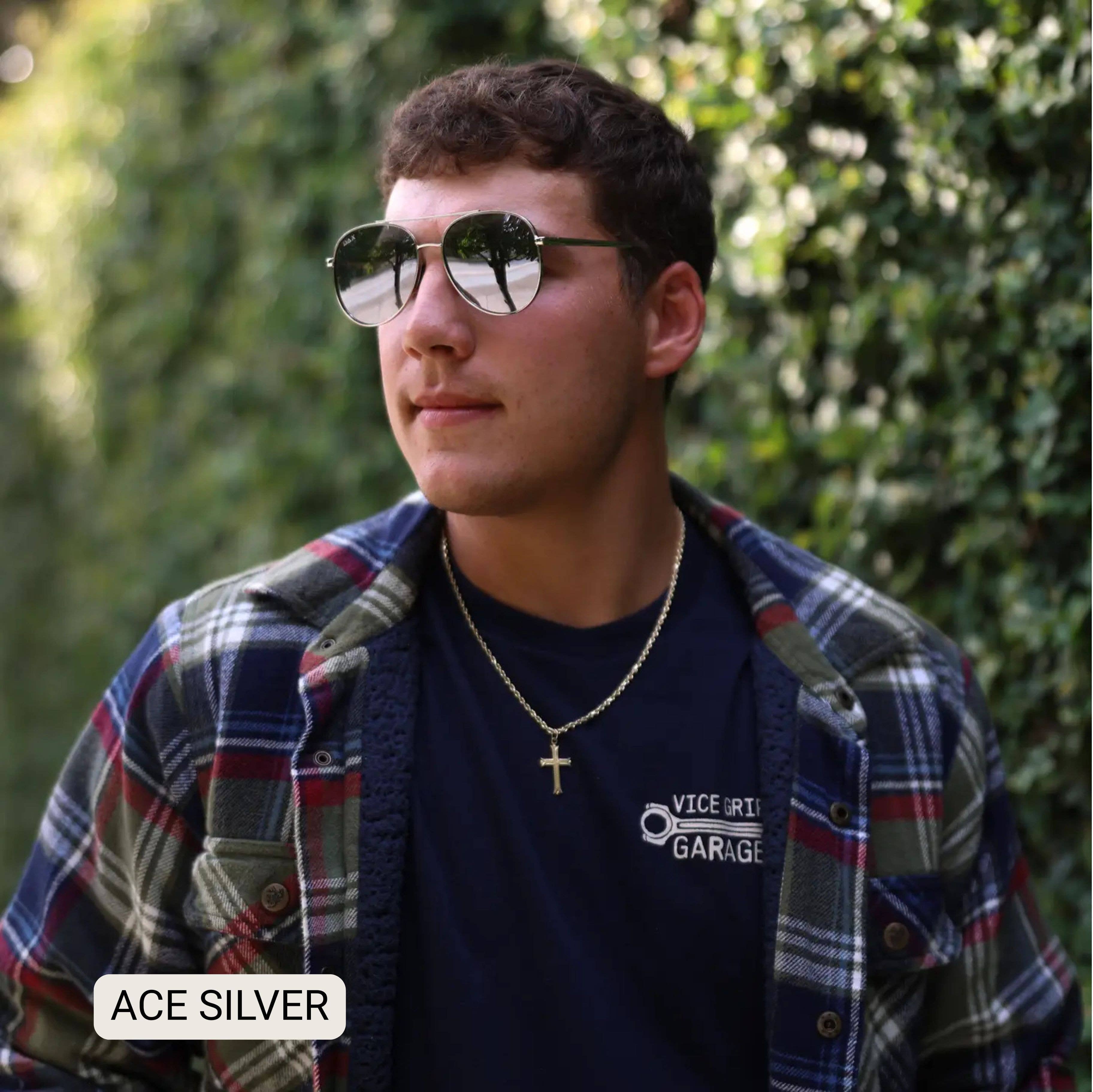 ACE Polarized Unisex Aviator Sunglasses