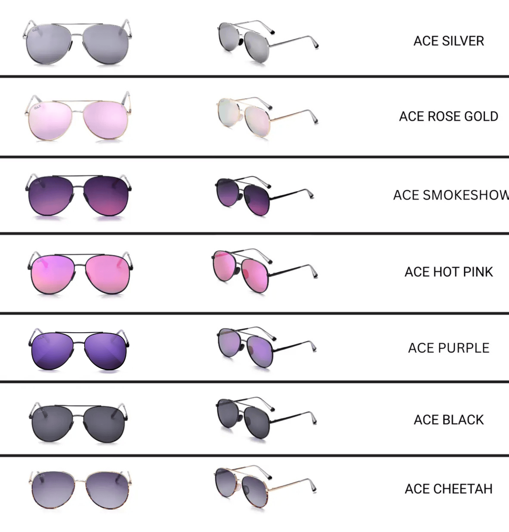 ACE Polarized Unisex Aviator Sunglasses