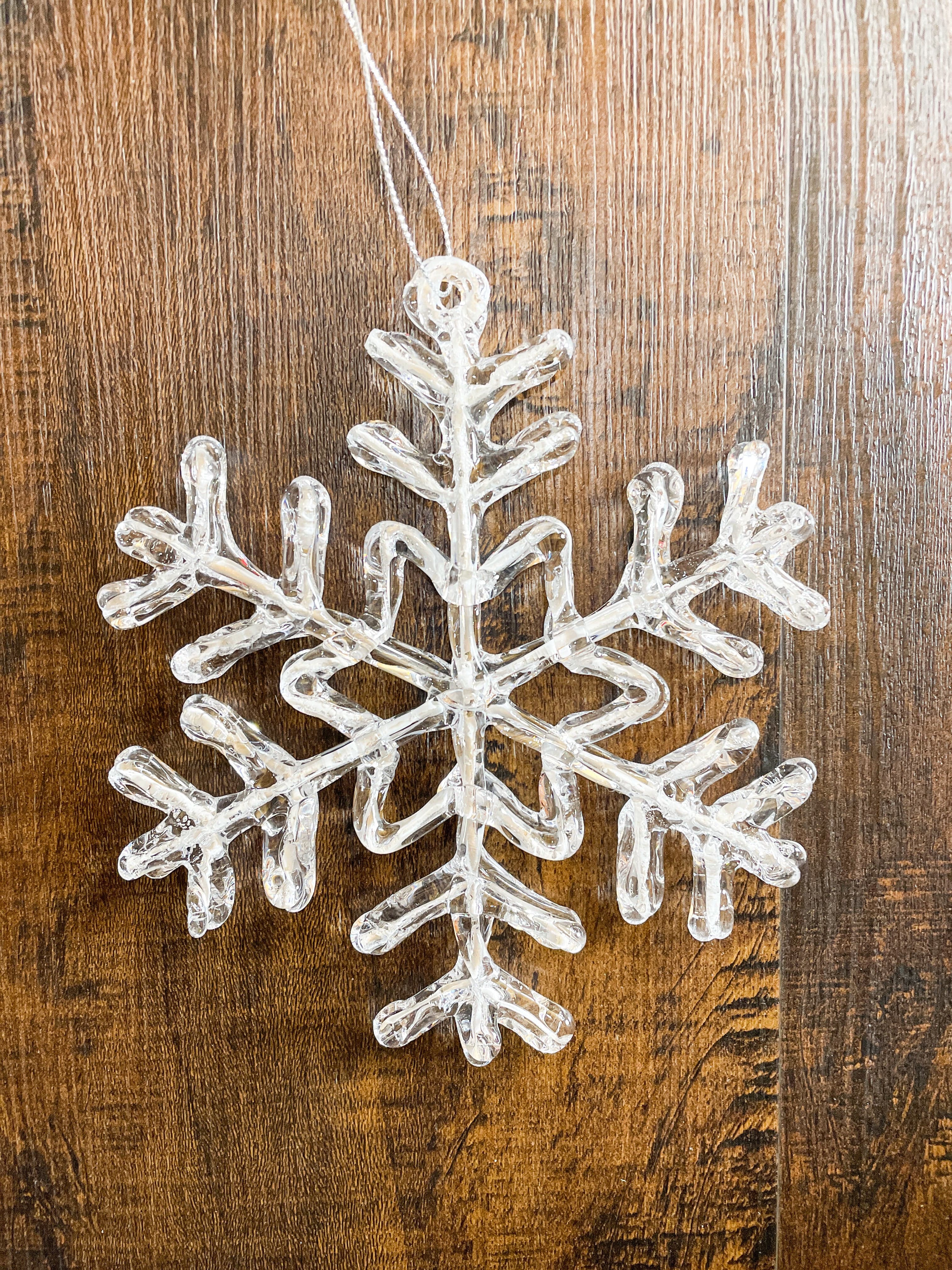 Wills Seasonal Decor Acrylic Snowflake Ornament