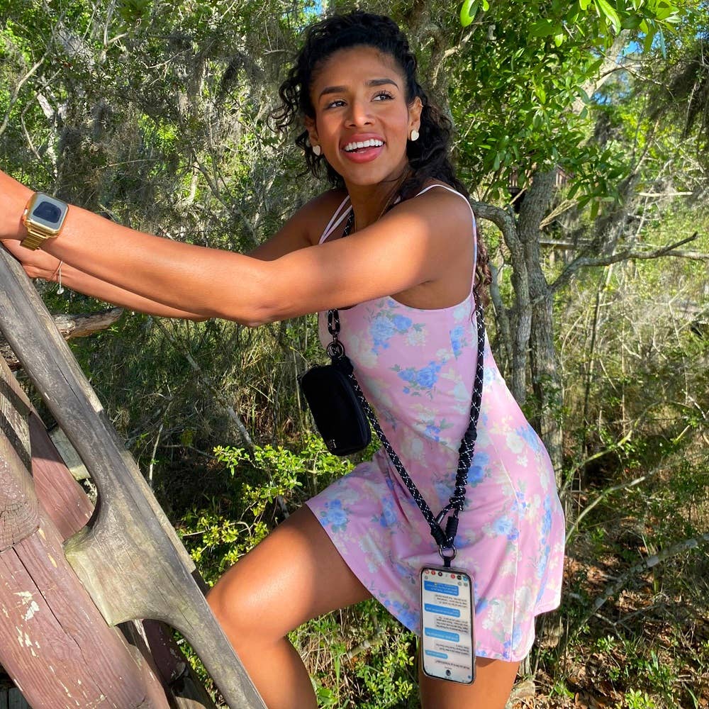 Active Crossbody Sling Rope w/RFID Pouch