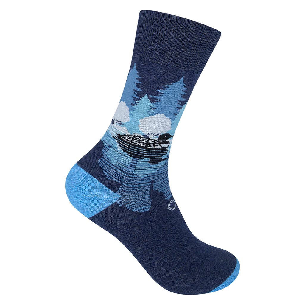 Funatic - About Face Designs - Nice Enough Merch Co Adam Turman "Midnight Loon" Socks | Funatic