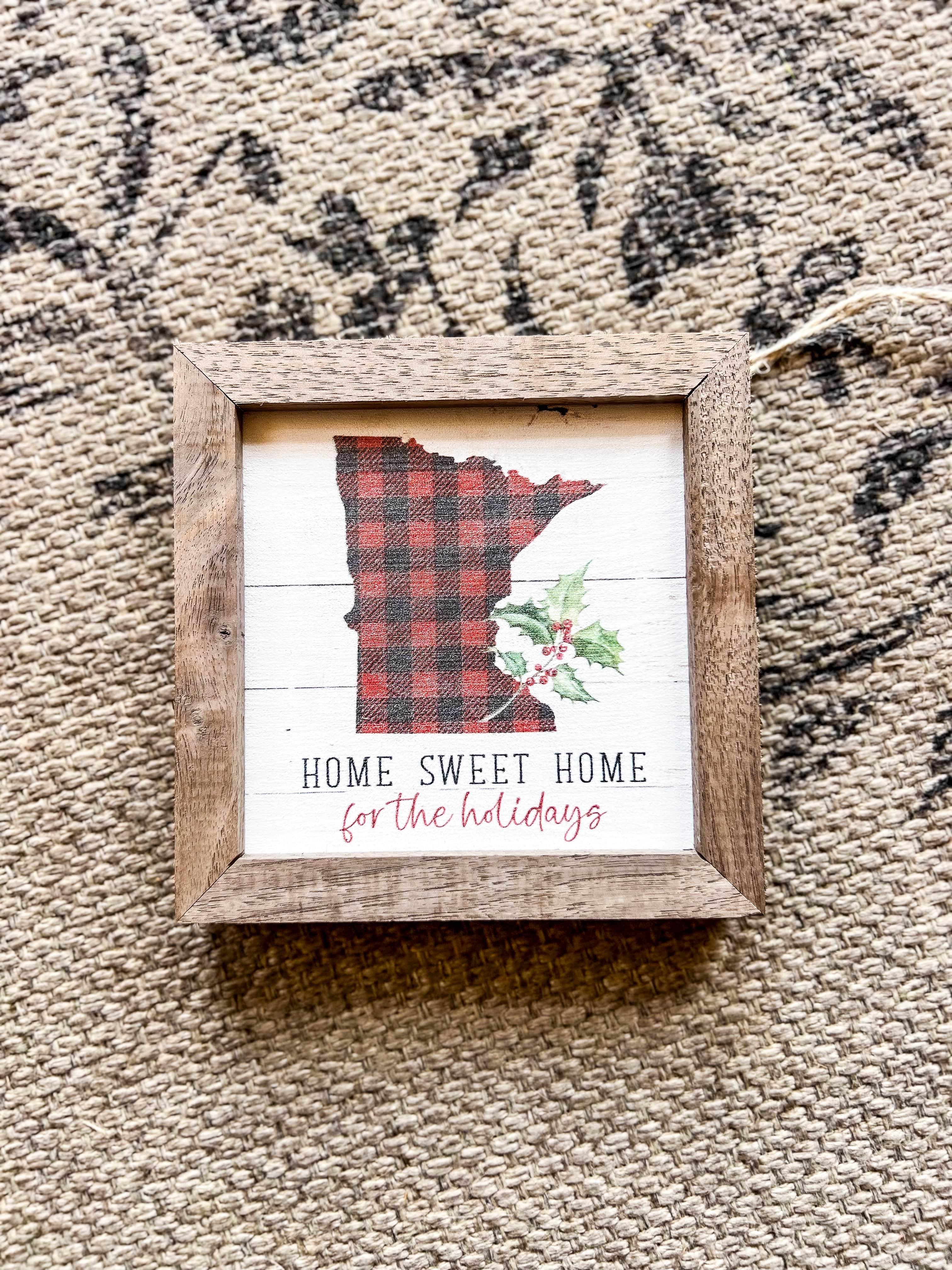 Kendrick Home Home Decor All Roads Lead Home Sign - 4x4"