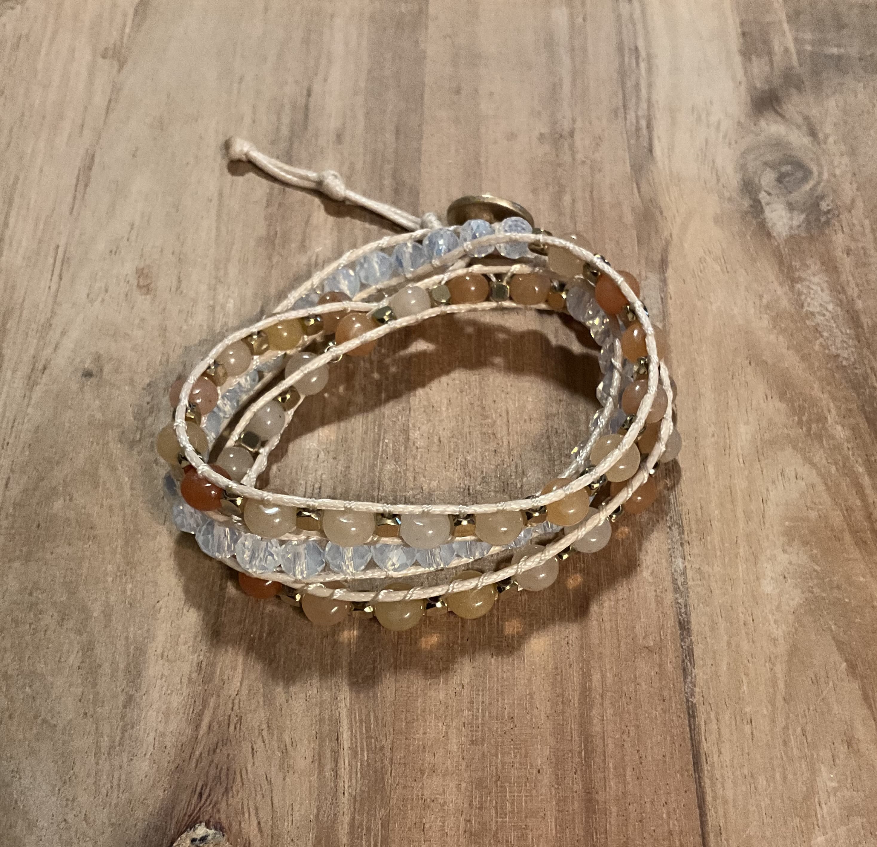 ALH #10 (Amber) Bracelet Amber Wrap Bracelet