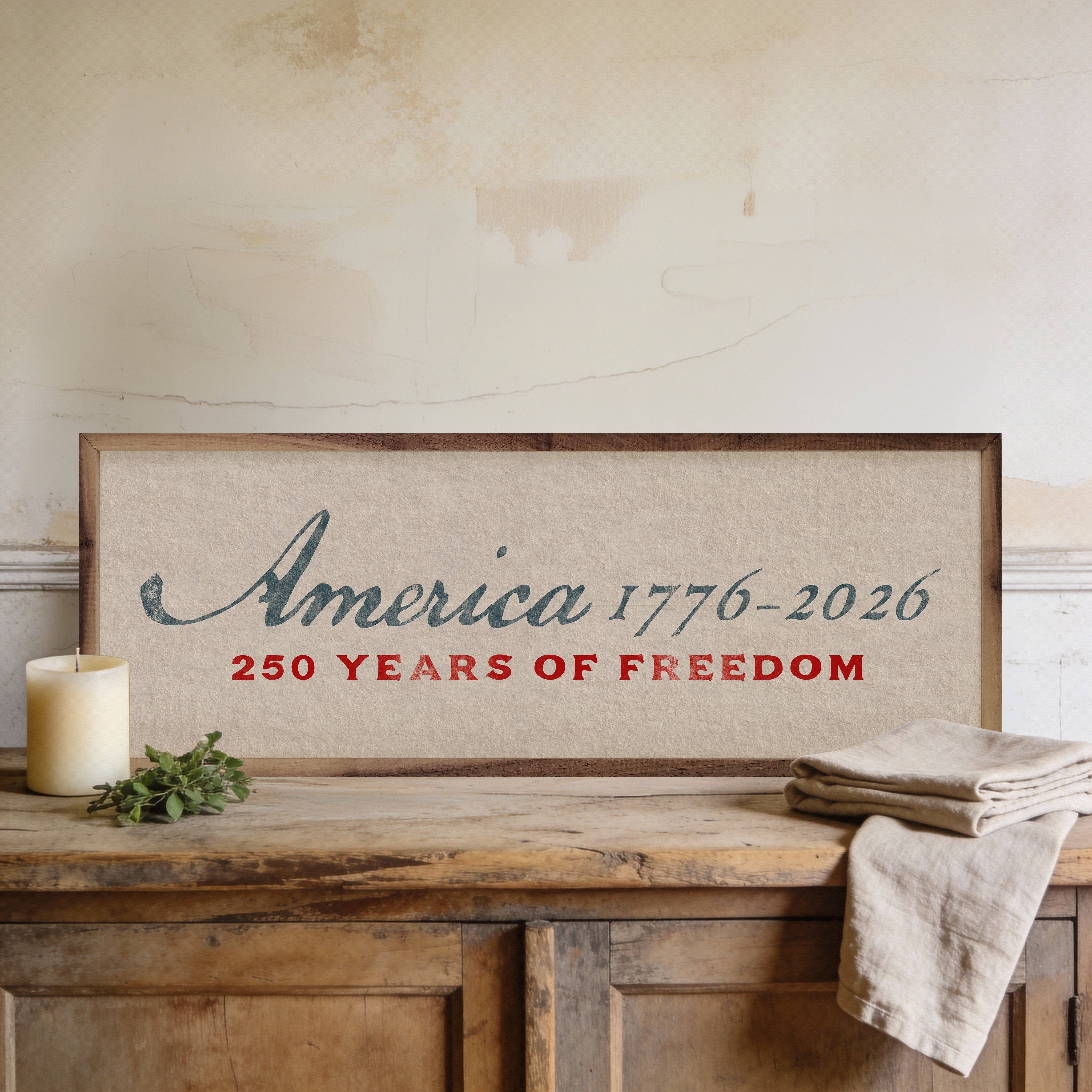 America 1776-2026 Heritage Sign