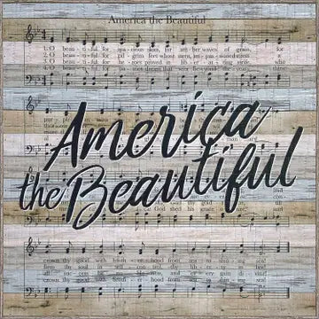 MJJ #8 (Melissa) Poly Sign America the Beautiful Song Lyrics Poly Sign