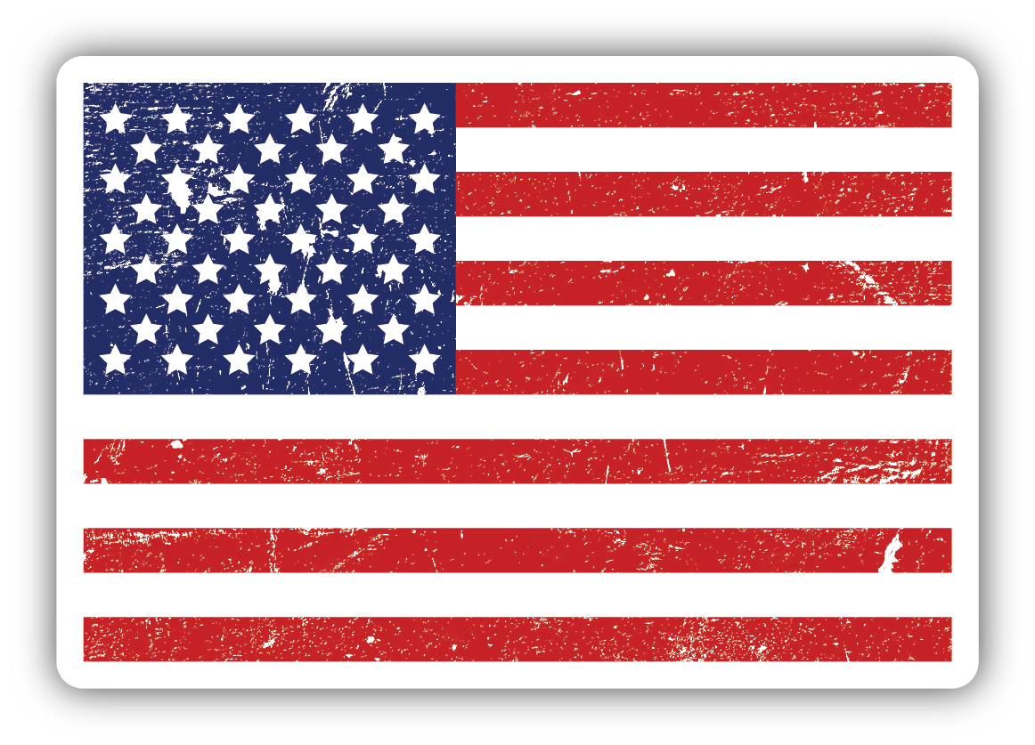 American Flag Vinyl Sticker