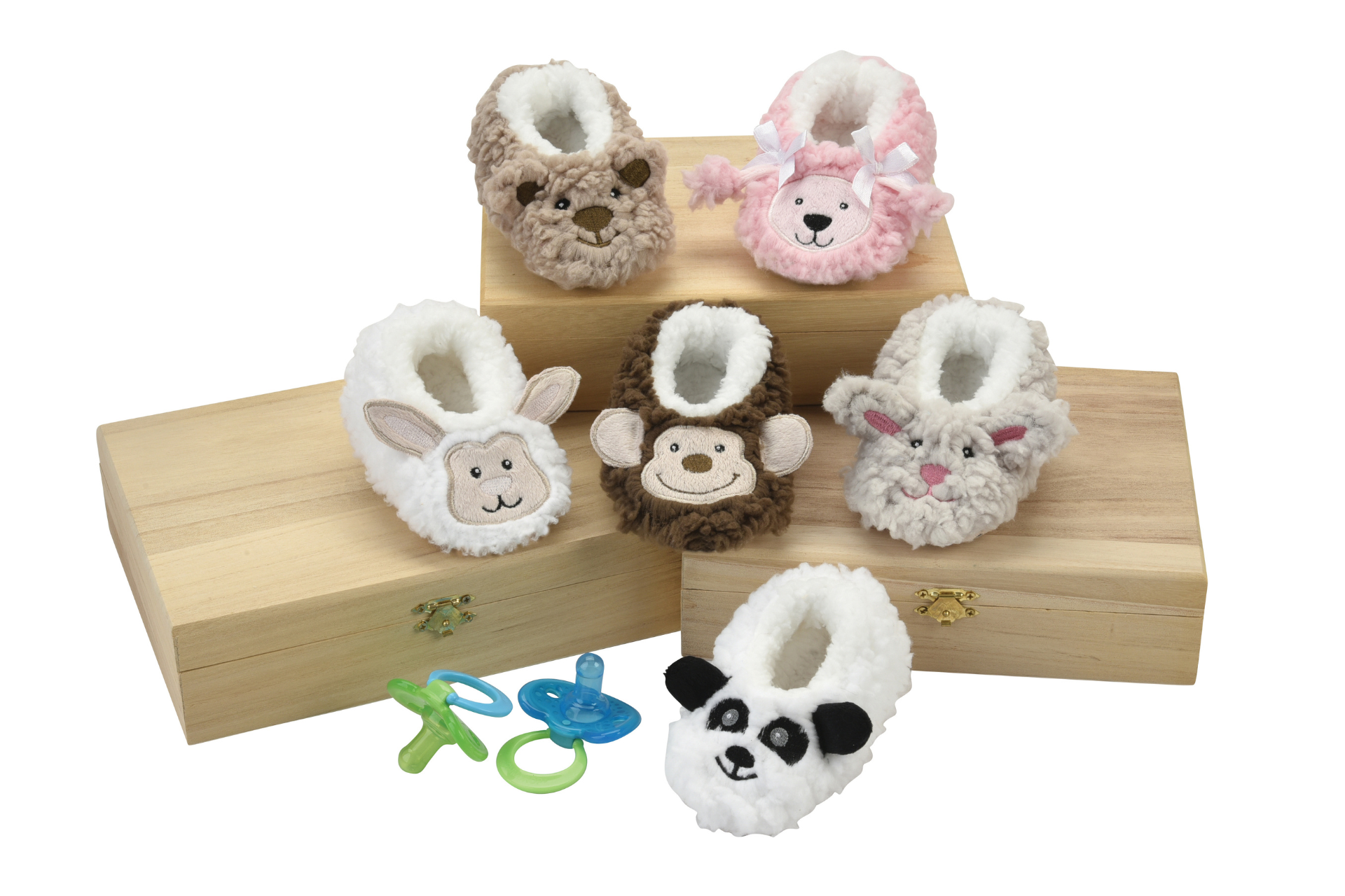 Baby Sherpa Animal Snoozies!® Slippers