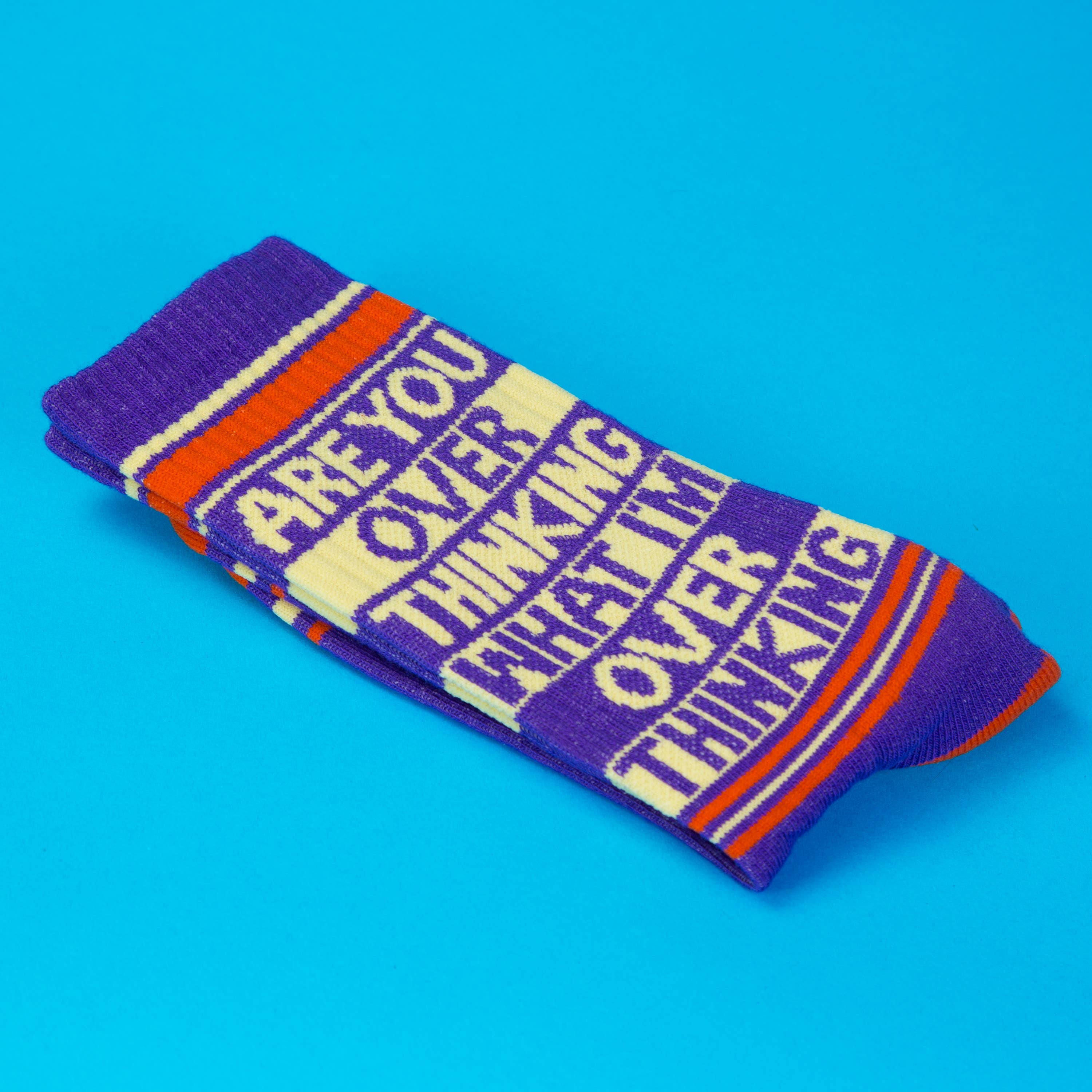 Gumball Poodle Socks Are You Over Thinking What I'm Over Thinking? Gym Crew Socks