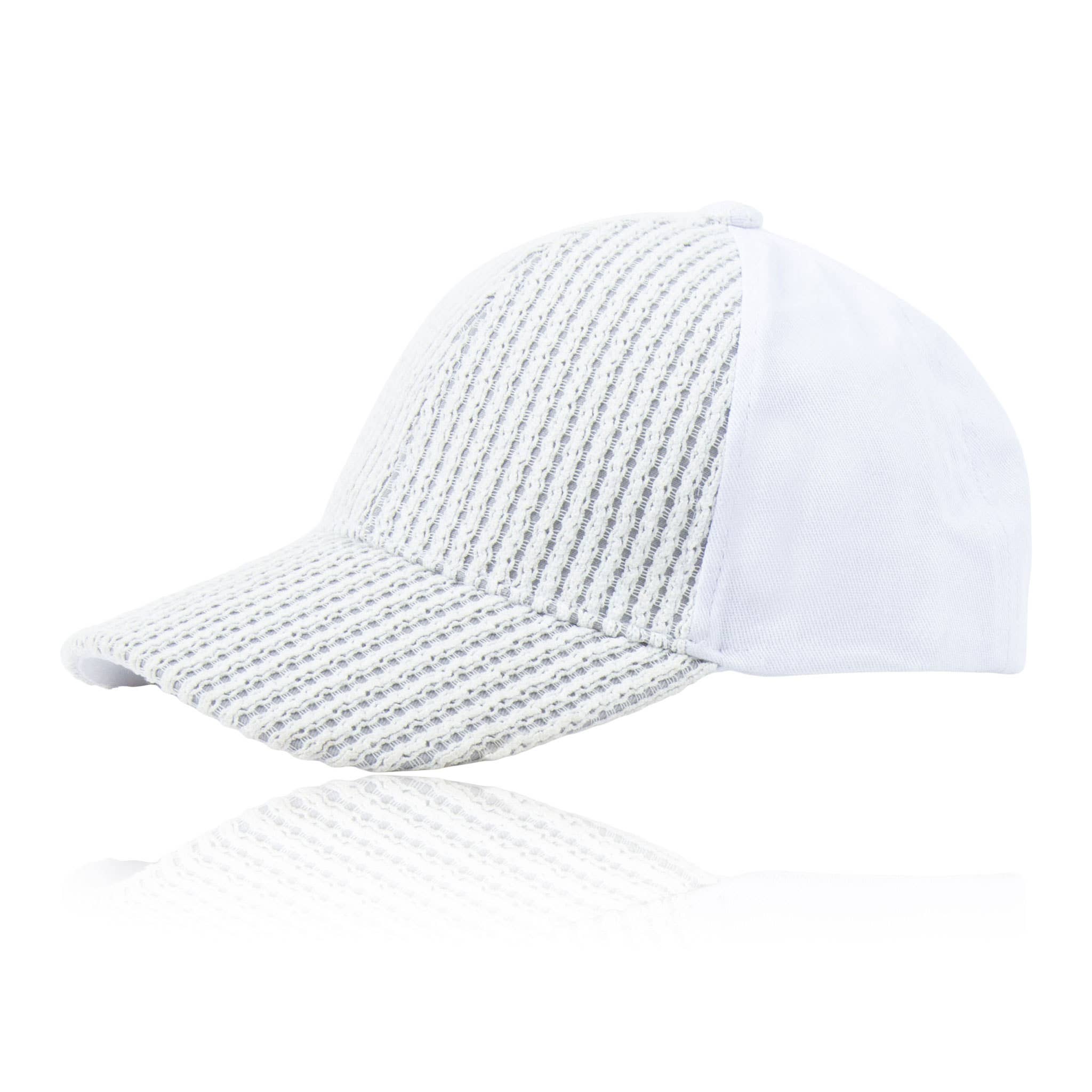 Elsie & Zoey Arielle Lace Baseball Hat: White