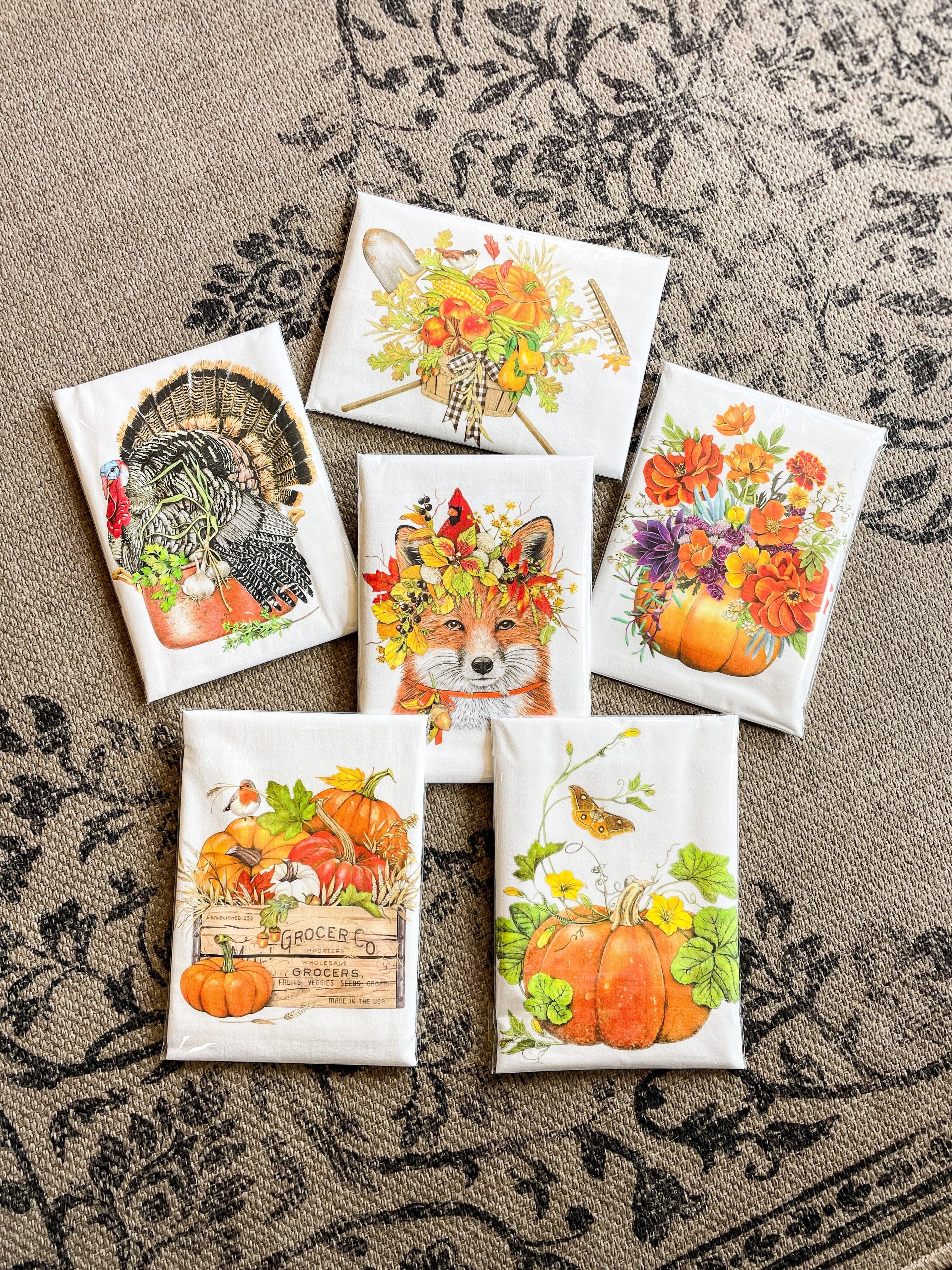 Autumn Harvest Tea Towels