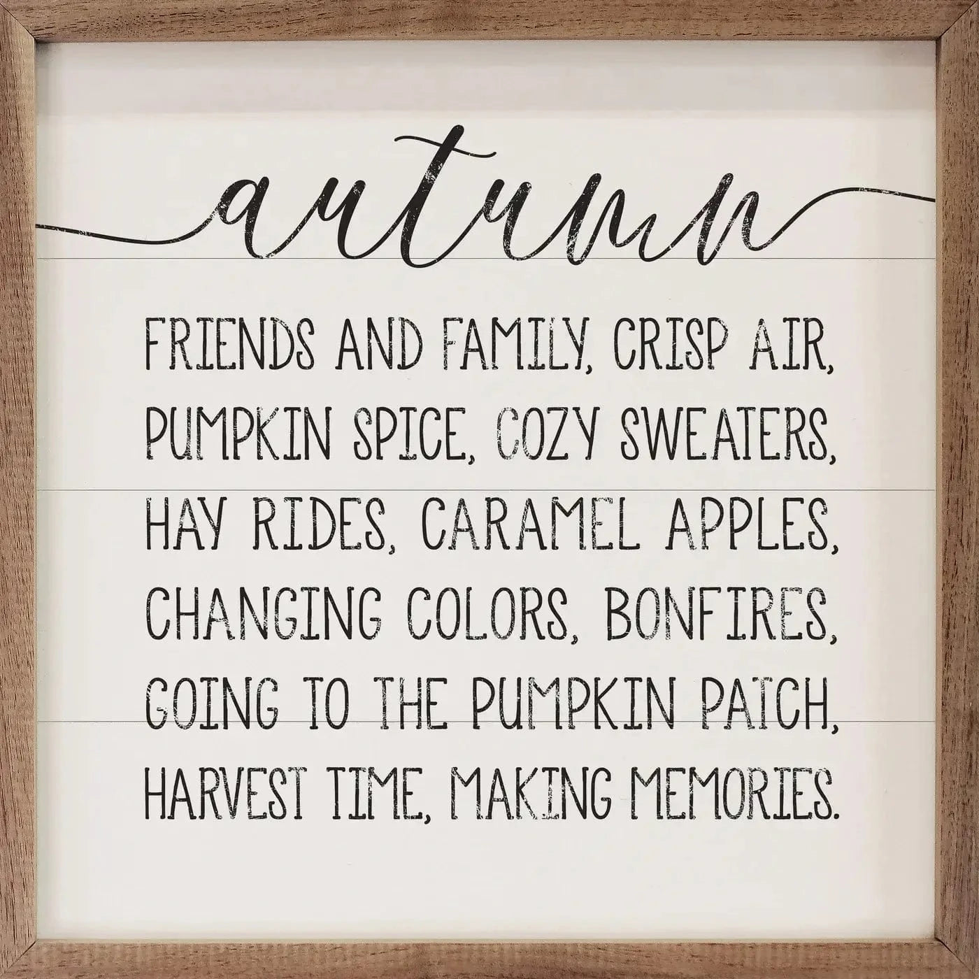 Autumn Words Sign