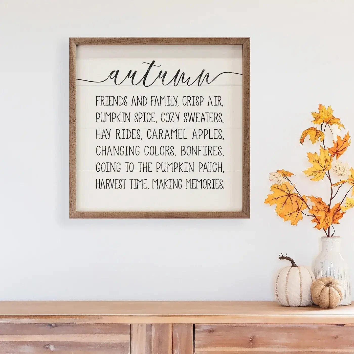Autumn Words Sign