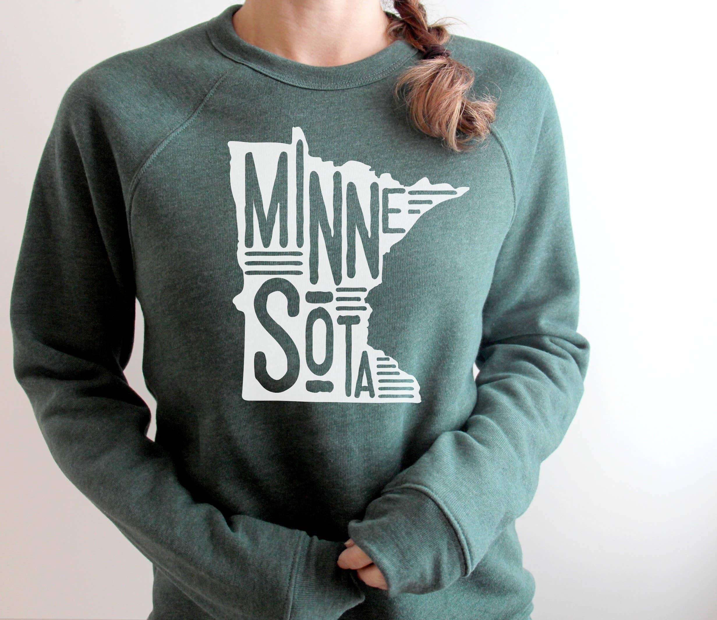 Minnesota Outline Hoodie Sweatshirt