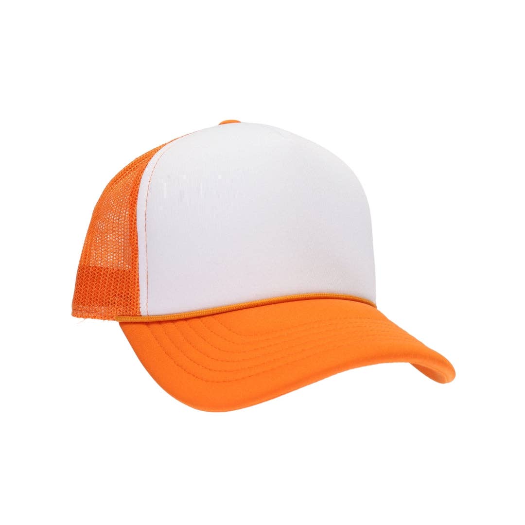 Foam Front C.C Trucker Hat TCM0001: Orange