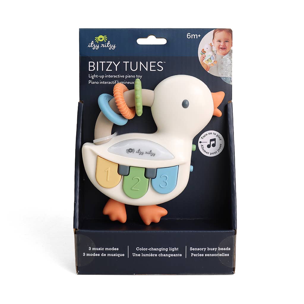 Bitzy Tunes™ Goose - Light-up Interactive Piano Toy