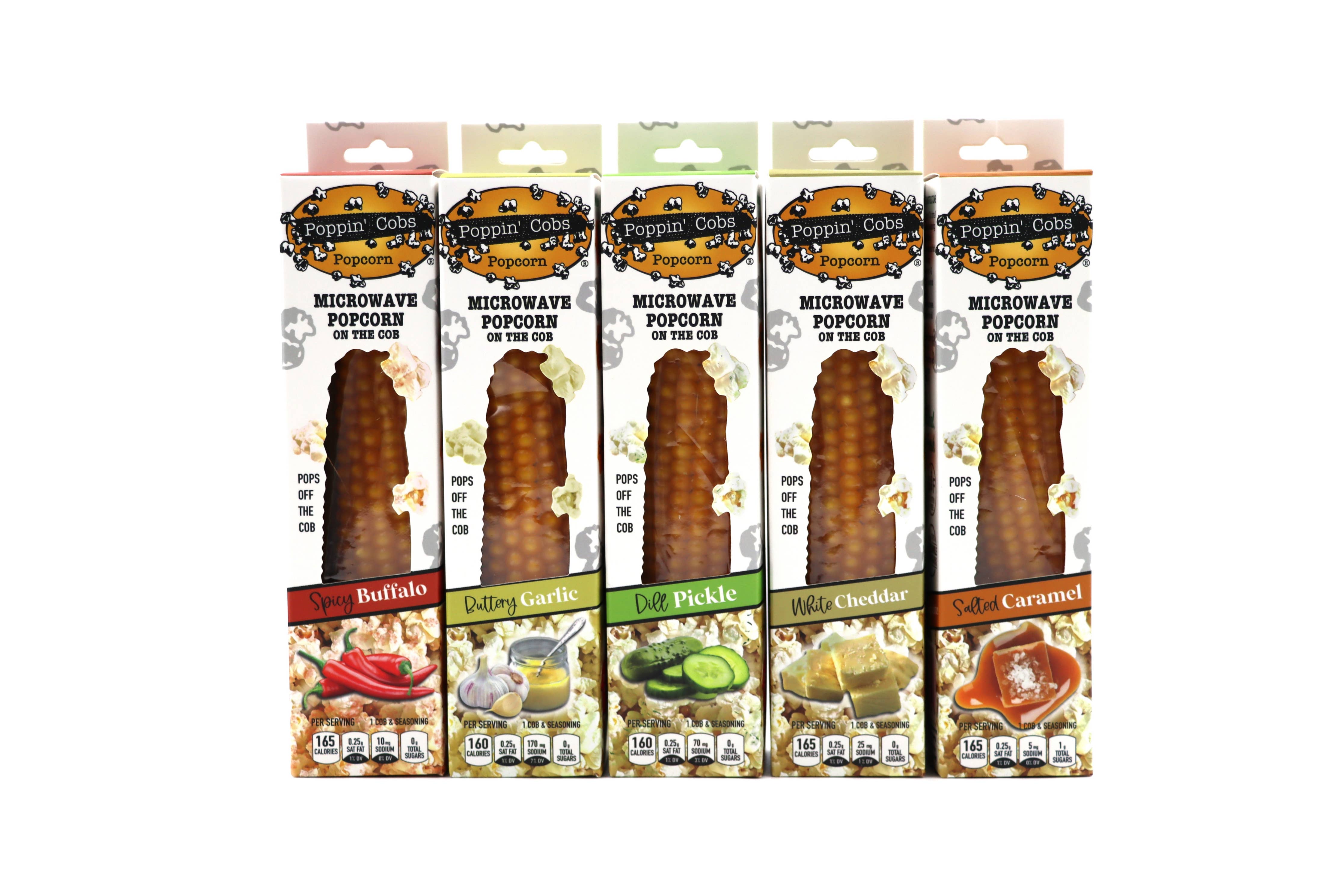 Poppin Cobs ASSORTED Flavors Popcorn on the Cob
