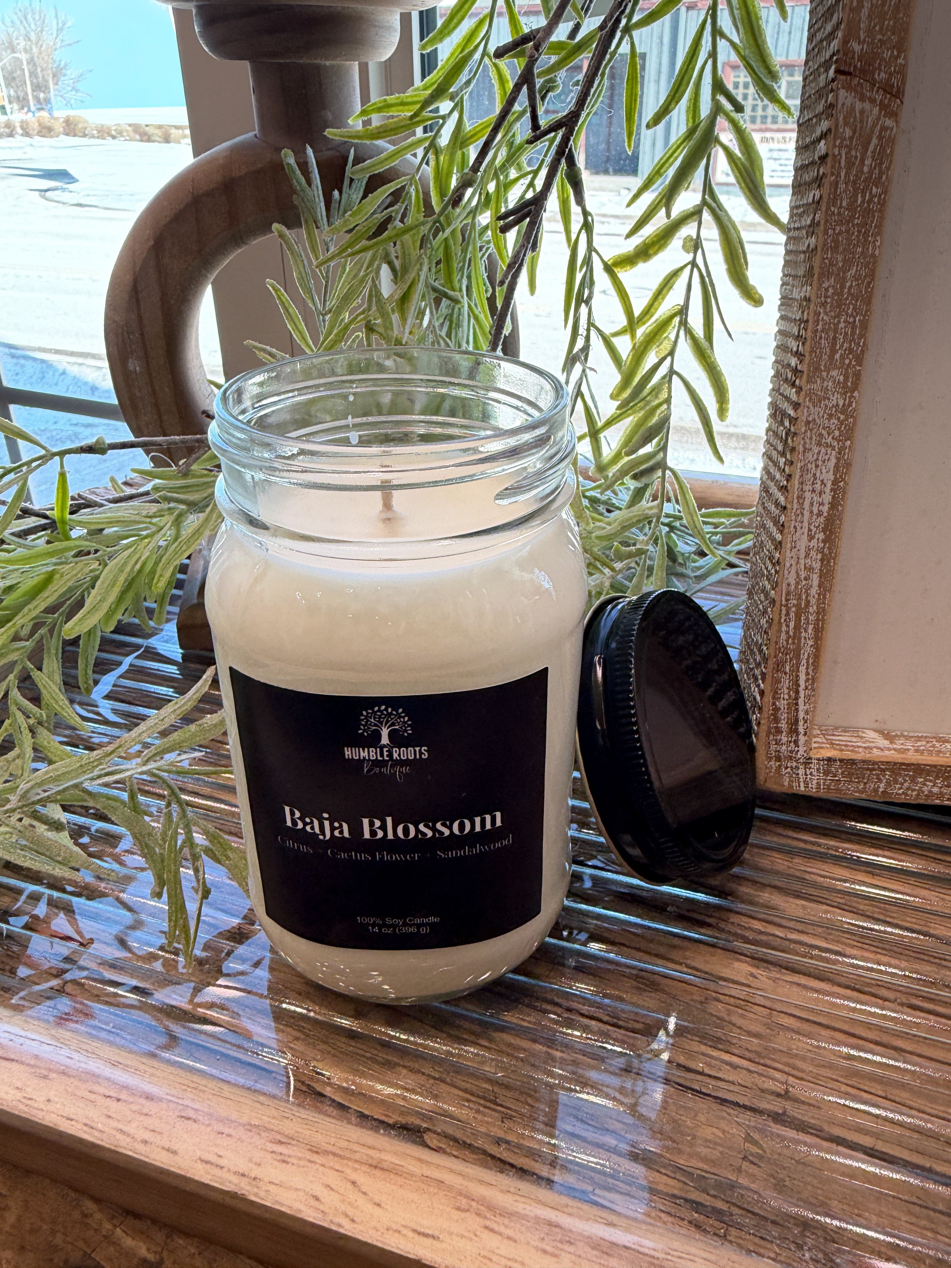 Humble Roots Boutique Candle Baja Blossom Soy Candle