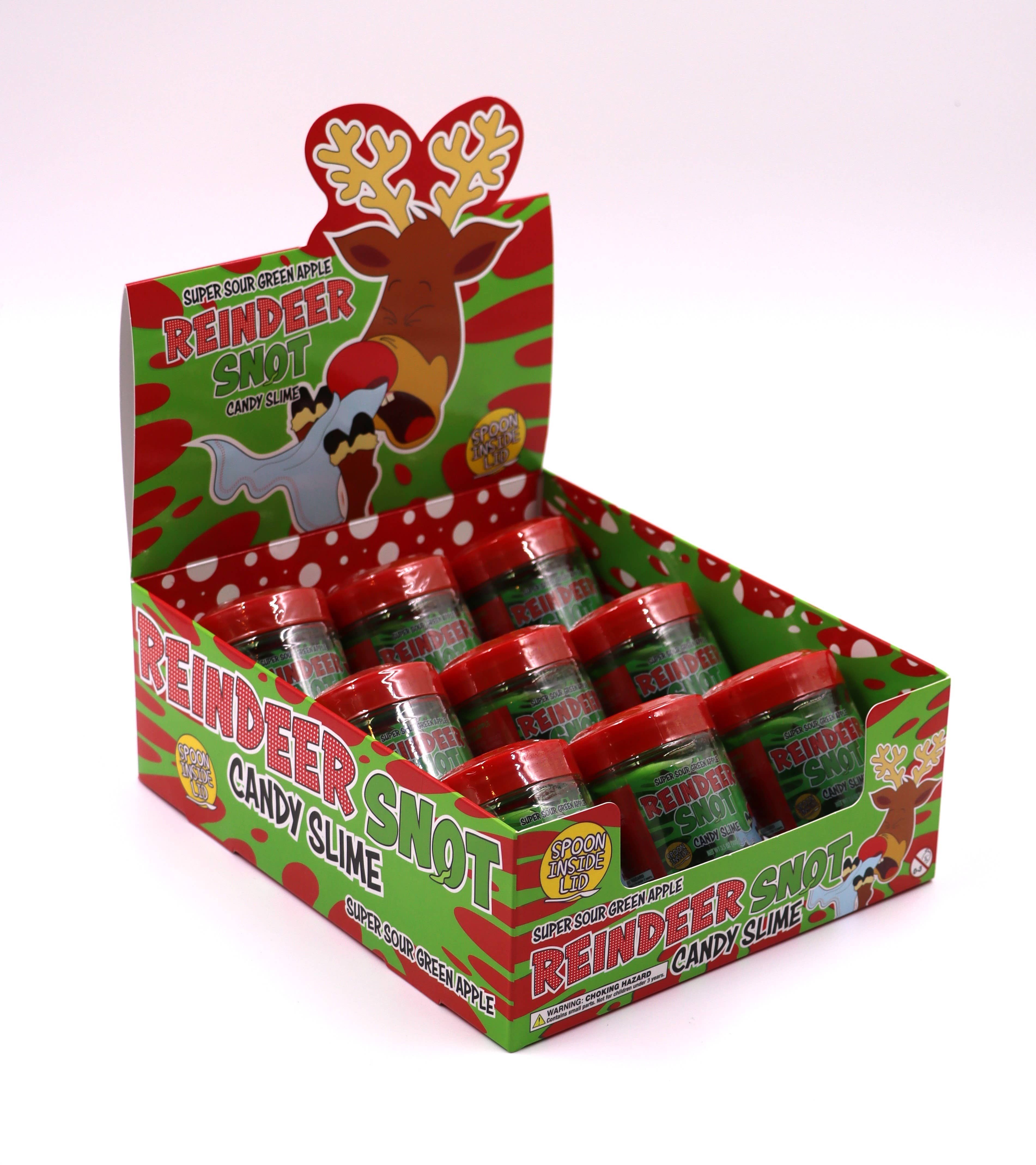 Reindeer Snot Holiday Candy Slime 9ct Display