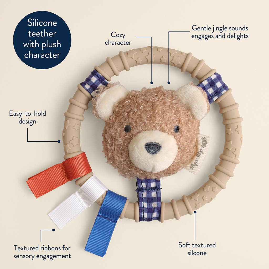 Itzy Ring Pal™ - Teething Ring with Plush Bear