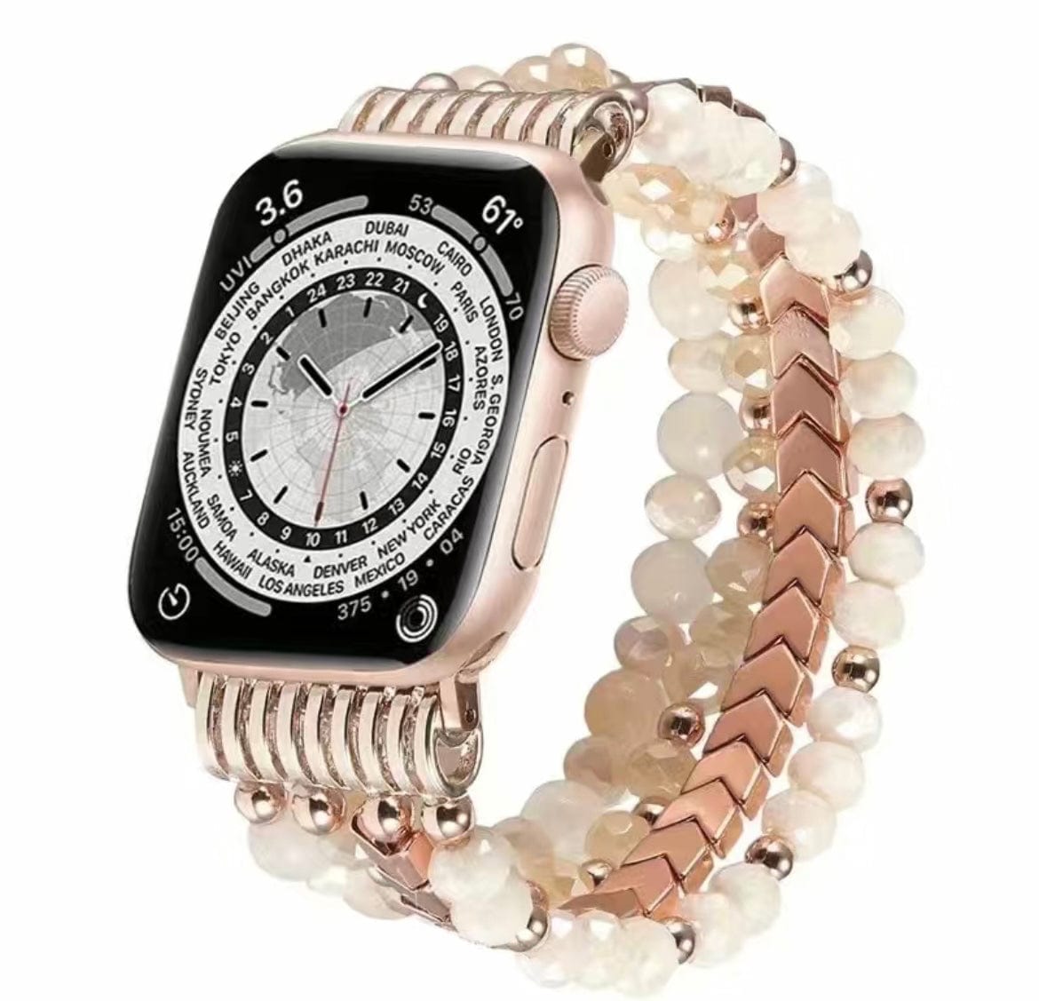 Beaded Layered Bracelet Smart Watch Band