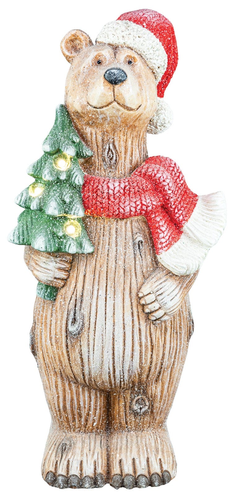 Hannah's Seasonal Decor Beary Christmas Satnder with Lights