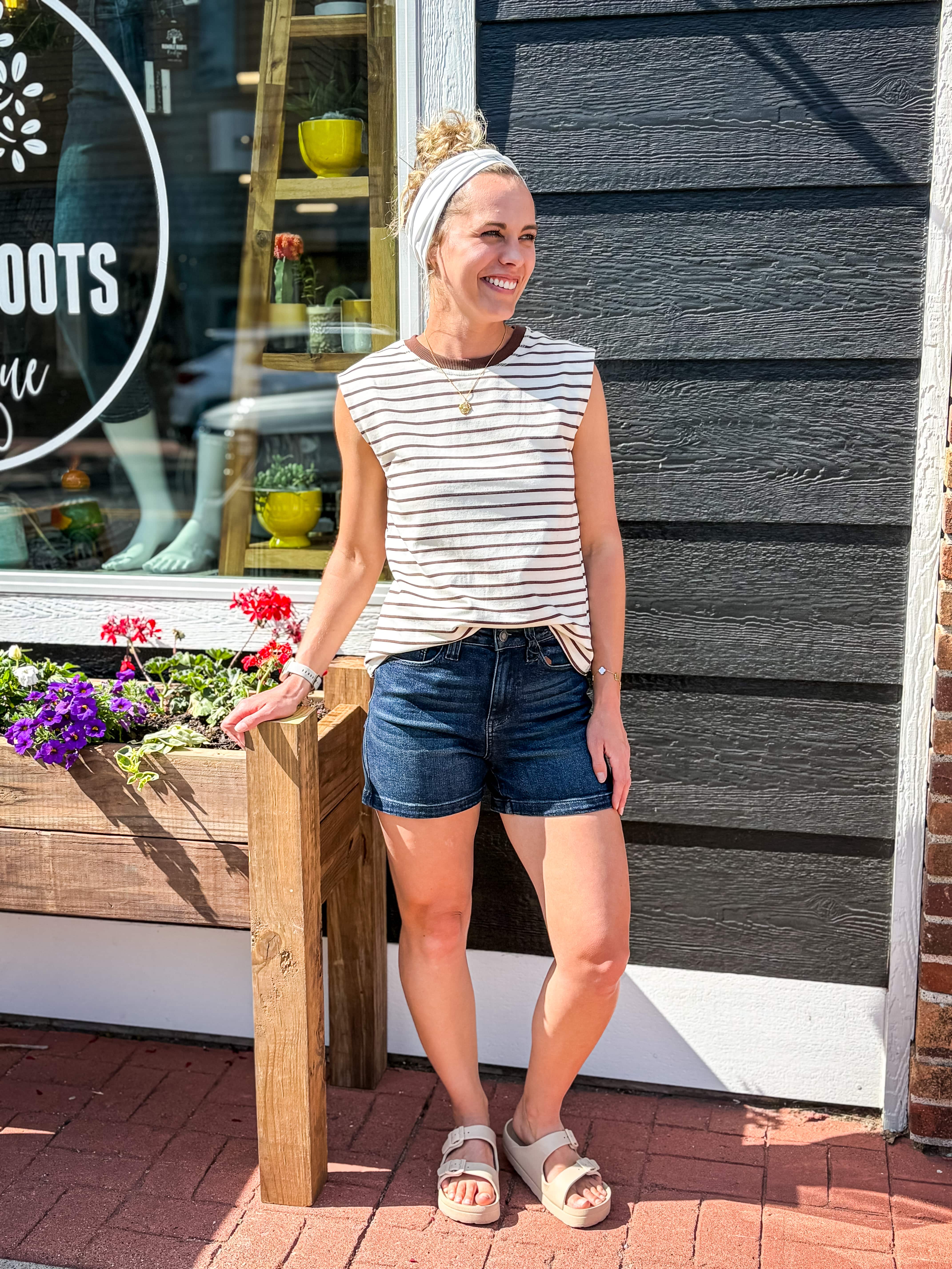 Judy Blue Jeans Becky Back Flap High Waisted Judy Blue Shorts