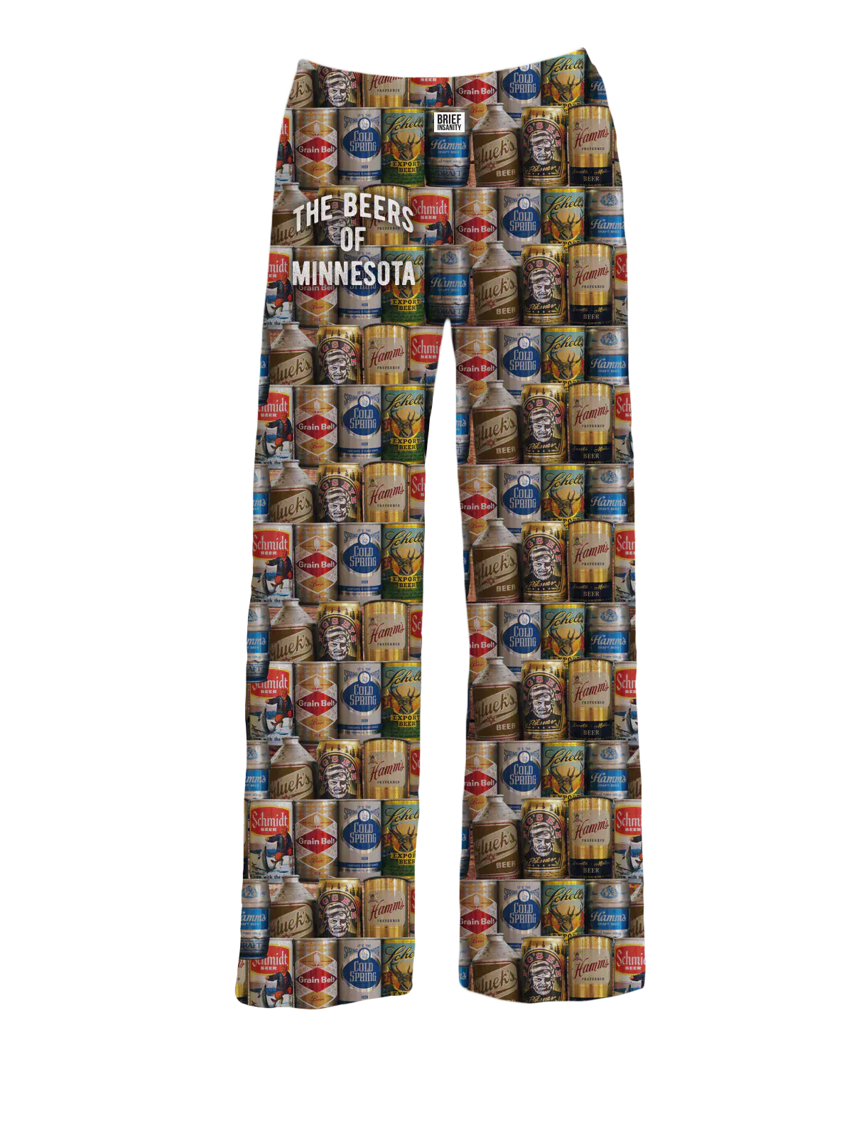 Brief Insanity Lounge Pants Beers of Minnesota Lounge Pants