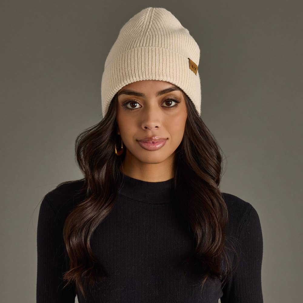 Panache Apparel Co. Beanie Beige Knit Beanie