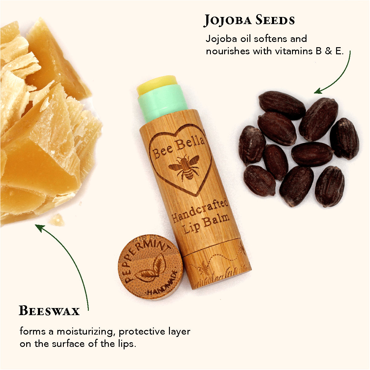 Bella Bee Natural Beeswax Lip Balm