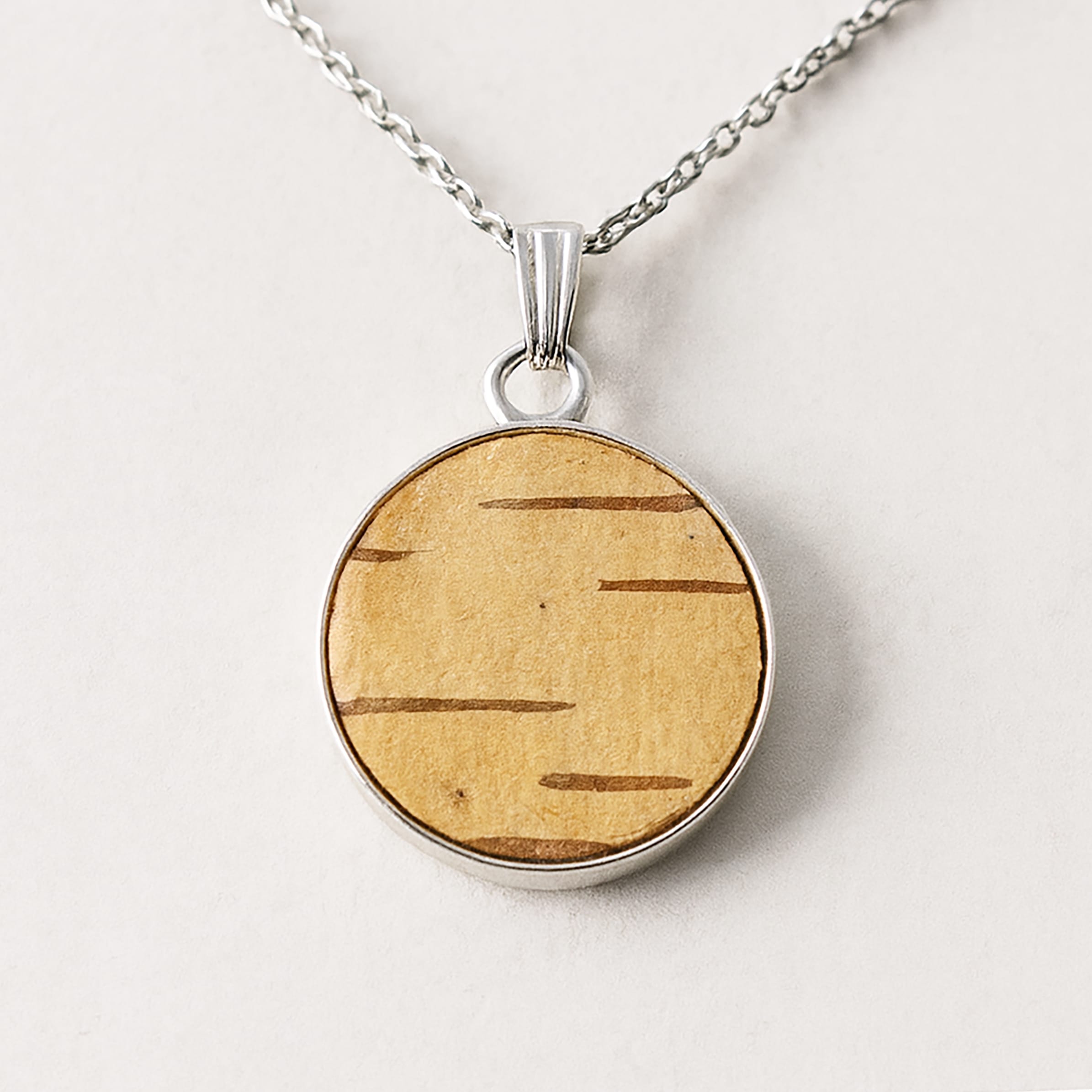 #26 AB - Alyssa Necklace Birch Bark Necklace