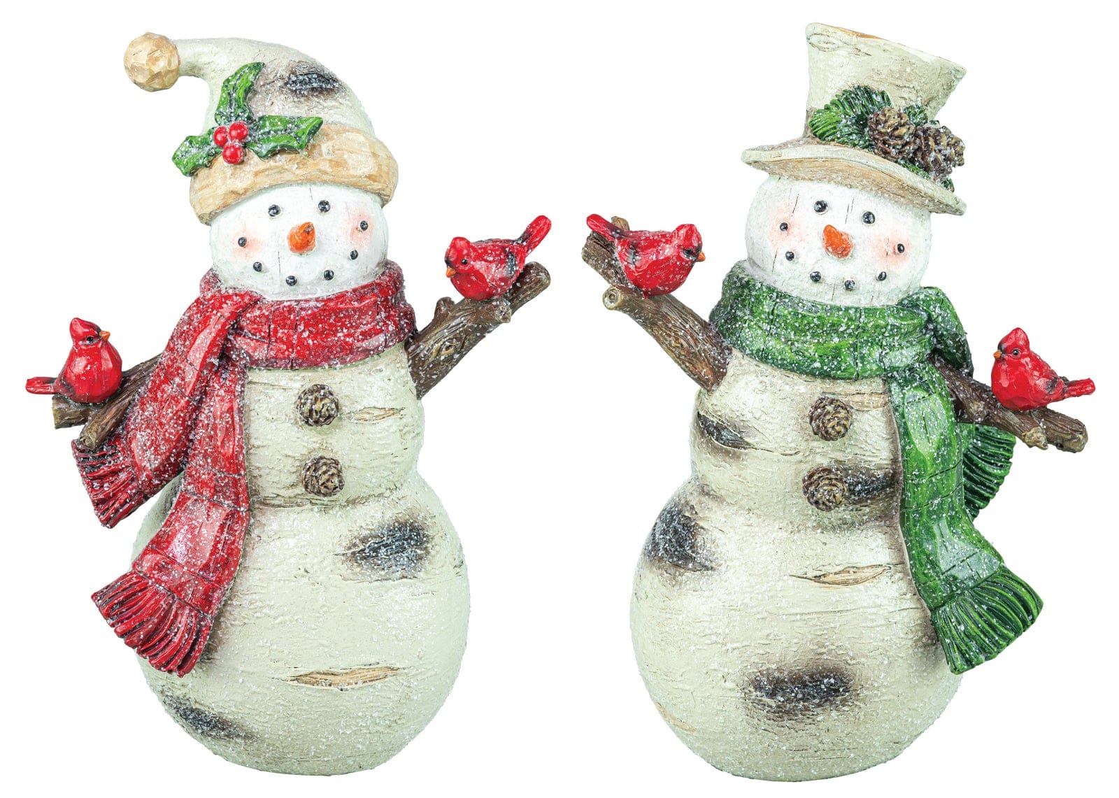 Hannah's Seasonal Decor Birch Snowman Stander