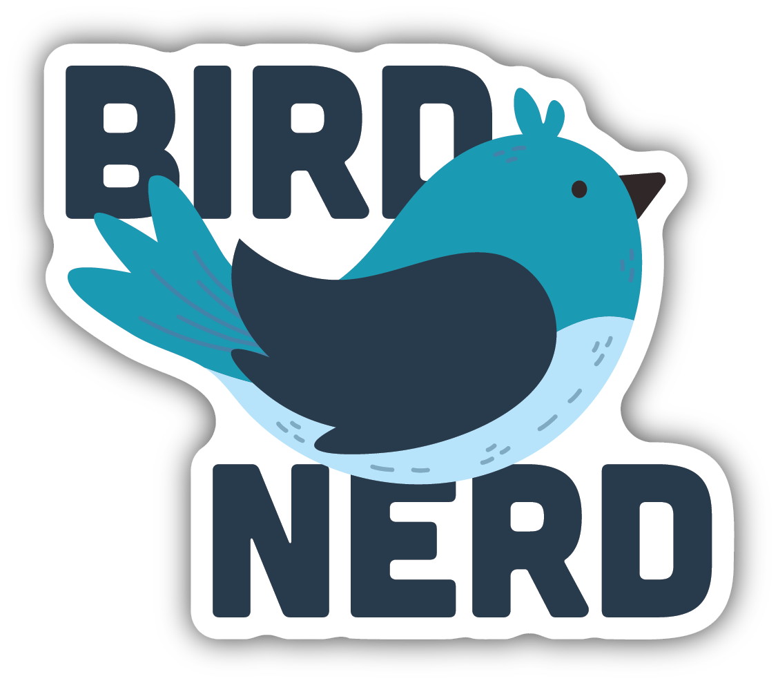 Bird Nerd Vinyl Sticker