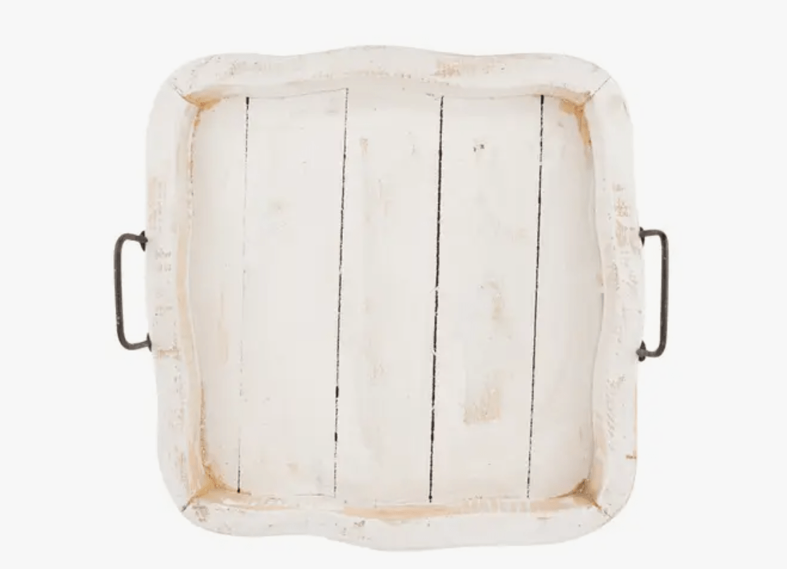 Mi Amigos Imports Tray Bixby Farmhouse Wood Tray