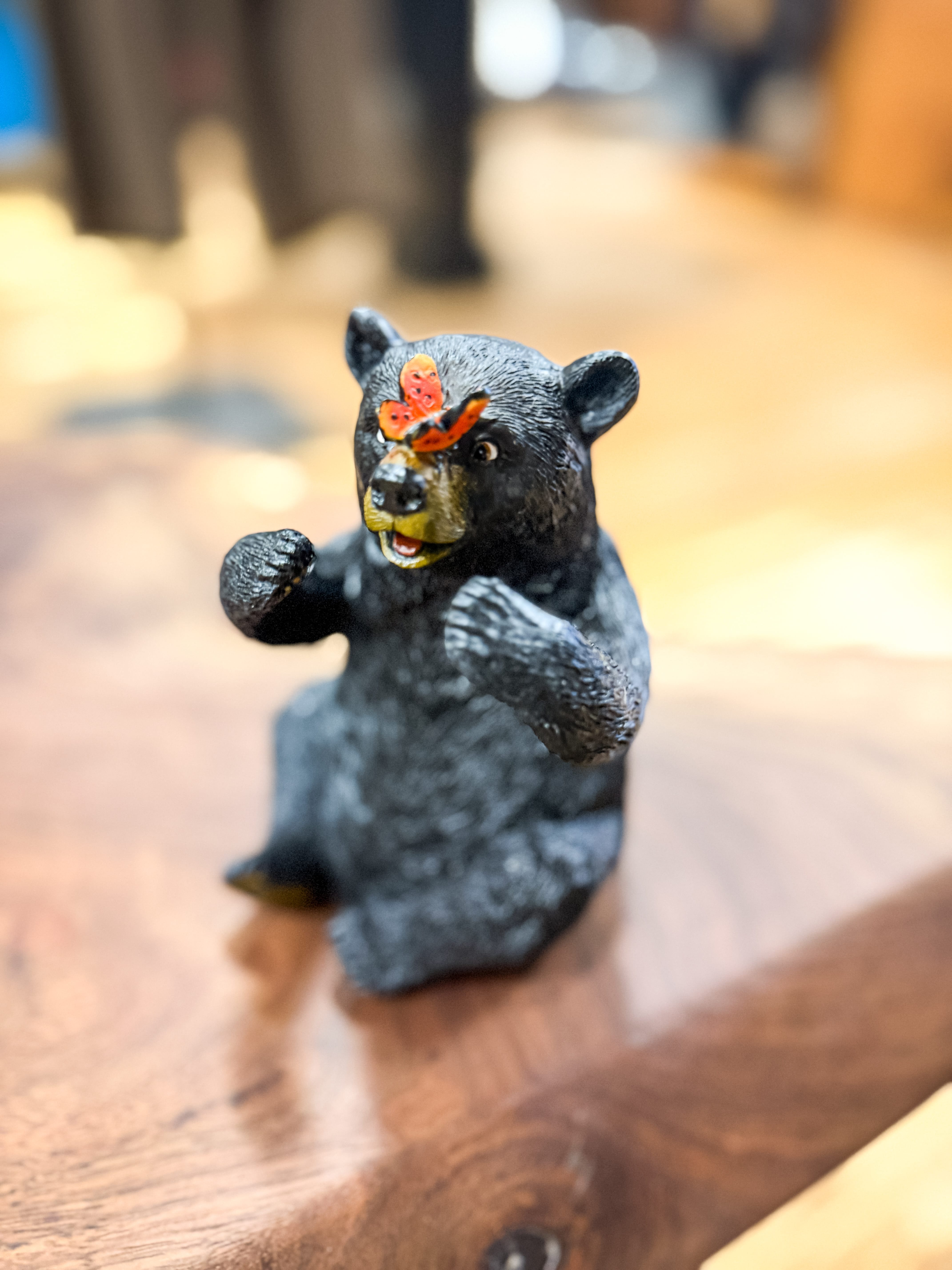 Black Bear with Butterfly