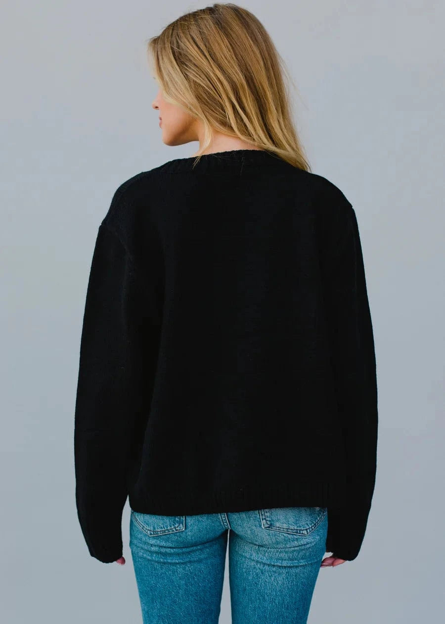 Black Dancing Skeleton Sweater