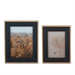 K&K Picture Frame Black Linen Photo Frames