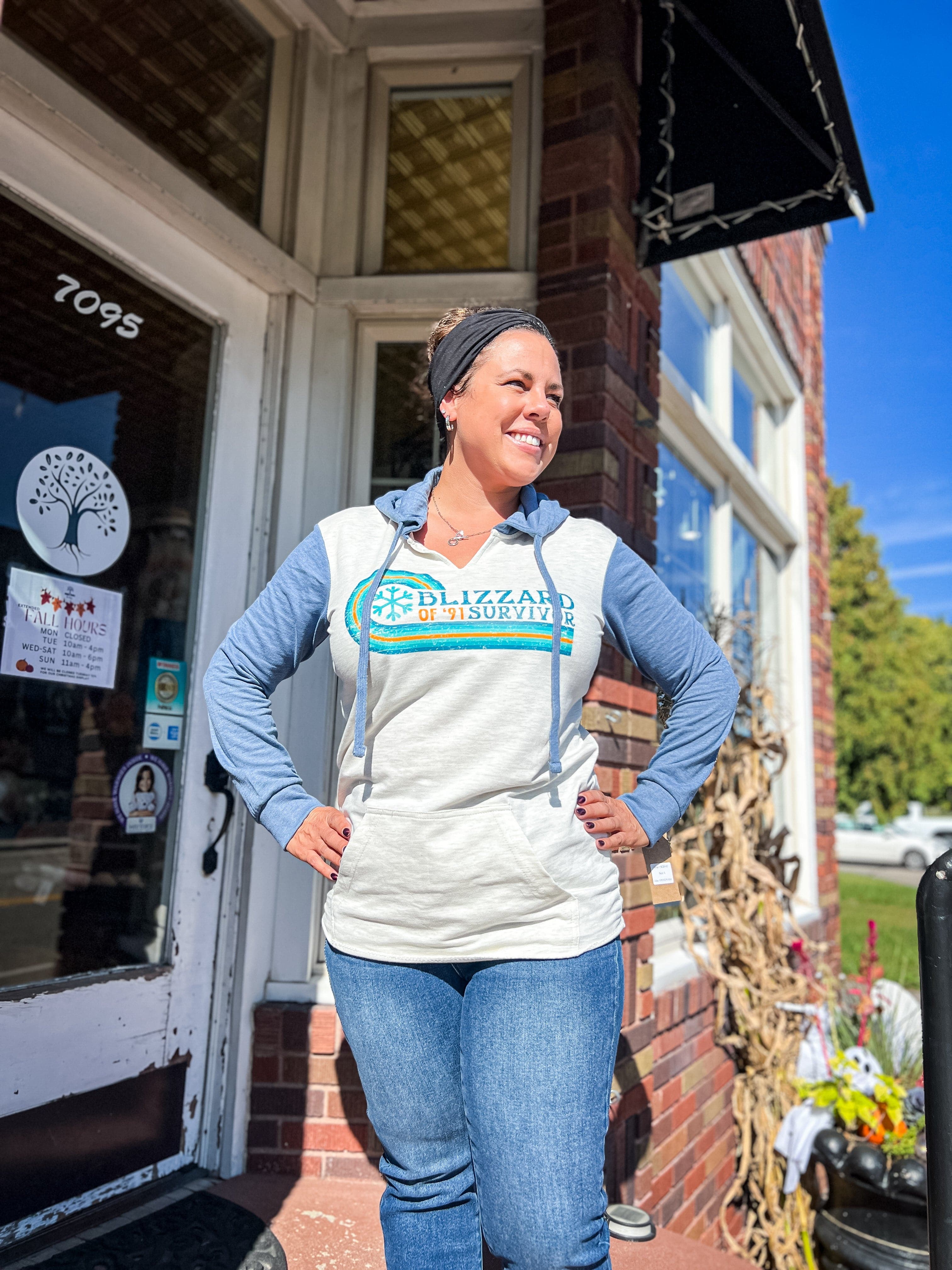 Humble Roots Boutique Sweatshirt Blizzard of '91 Survivor Hoodie