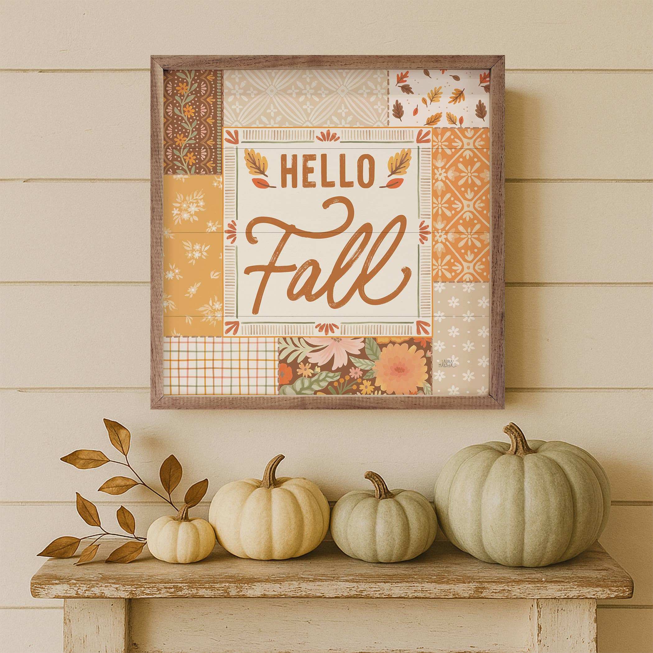 Blooming Autumn Hello Fall Sign