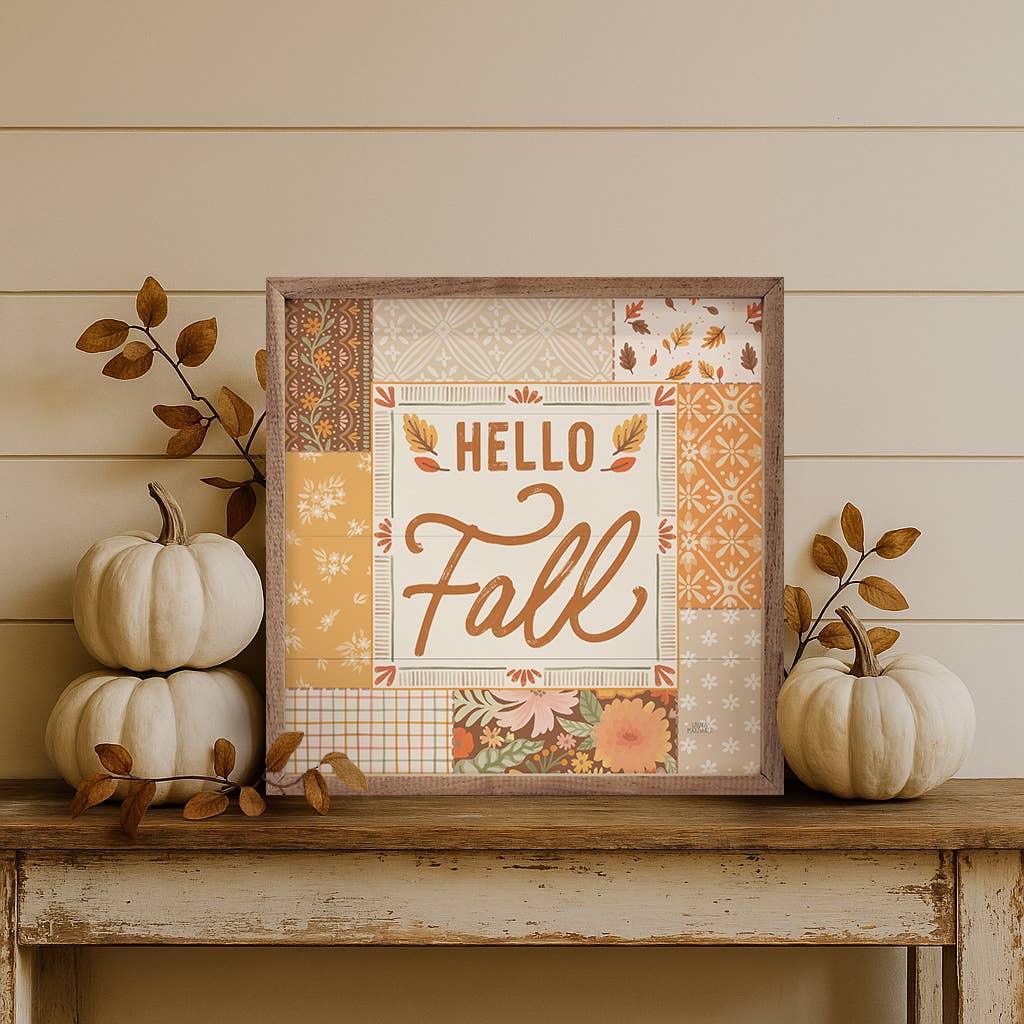 Blooming Autumn Hello Fall Sign