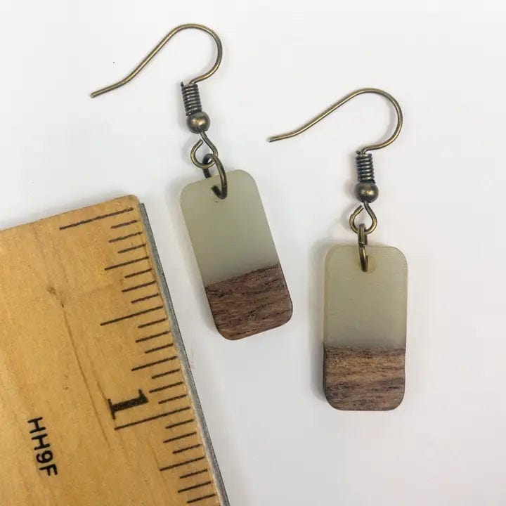 Boho Tabbie Wood & Resin Earrings