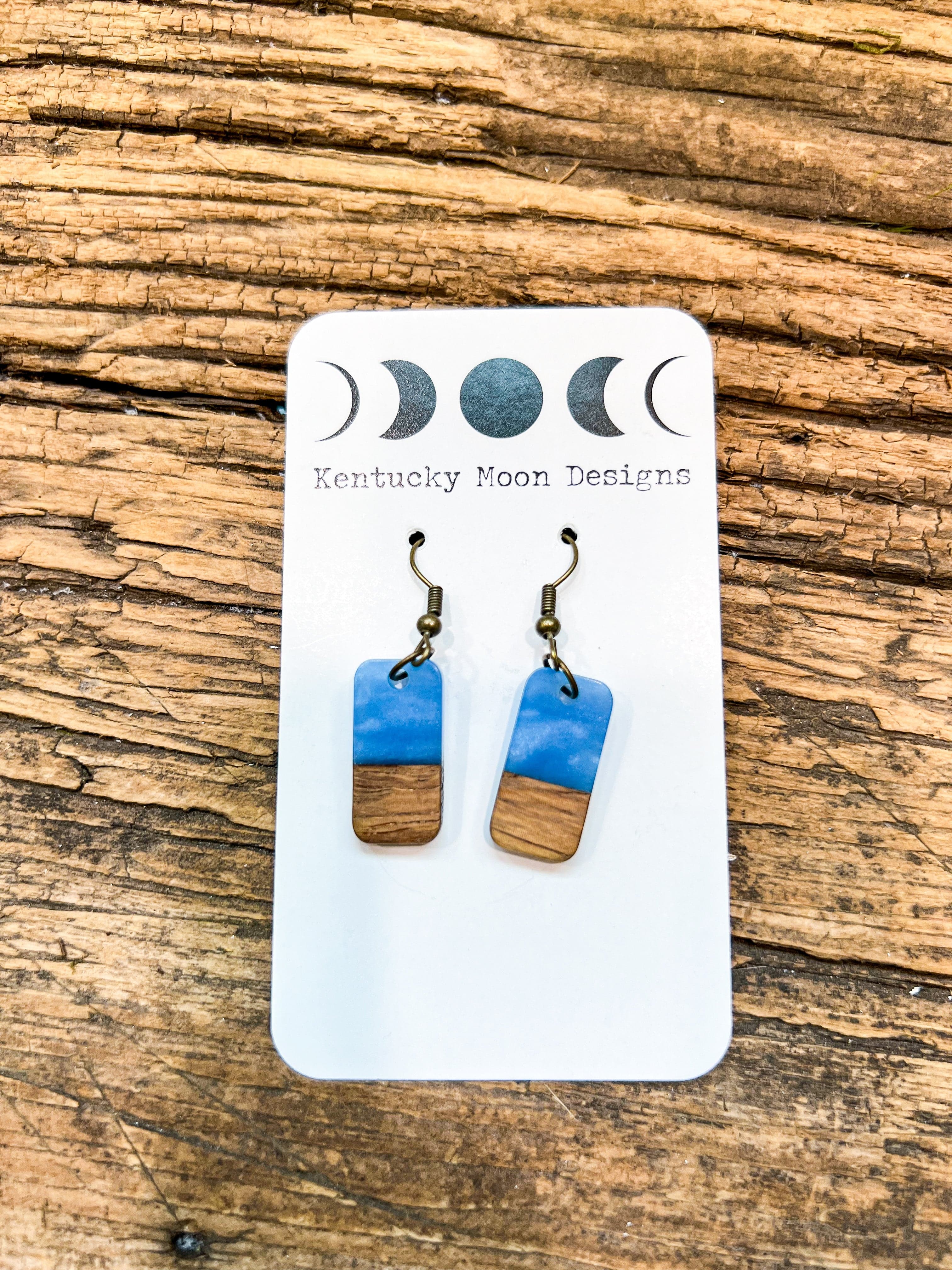 Boho Tabbie Wood & Resin Earrings