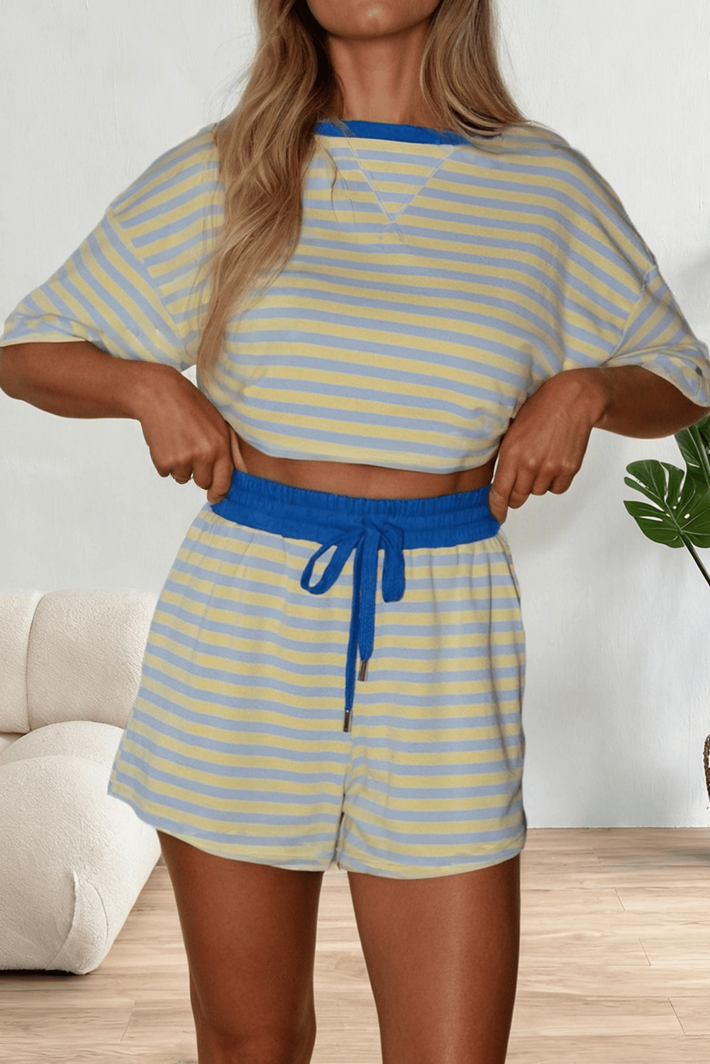 LA Society Boxy Striped Super Comfy Loungewear