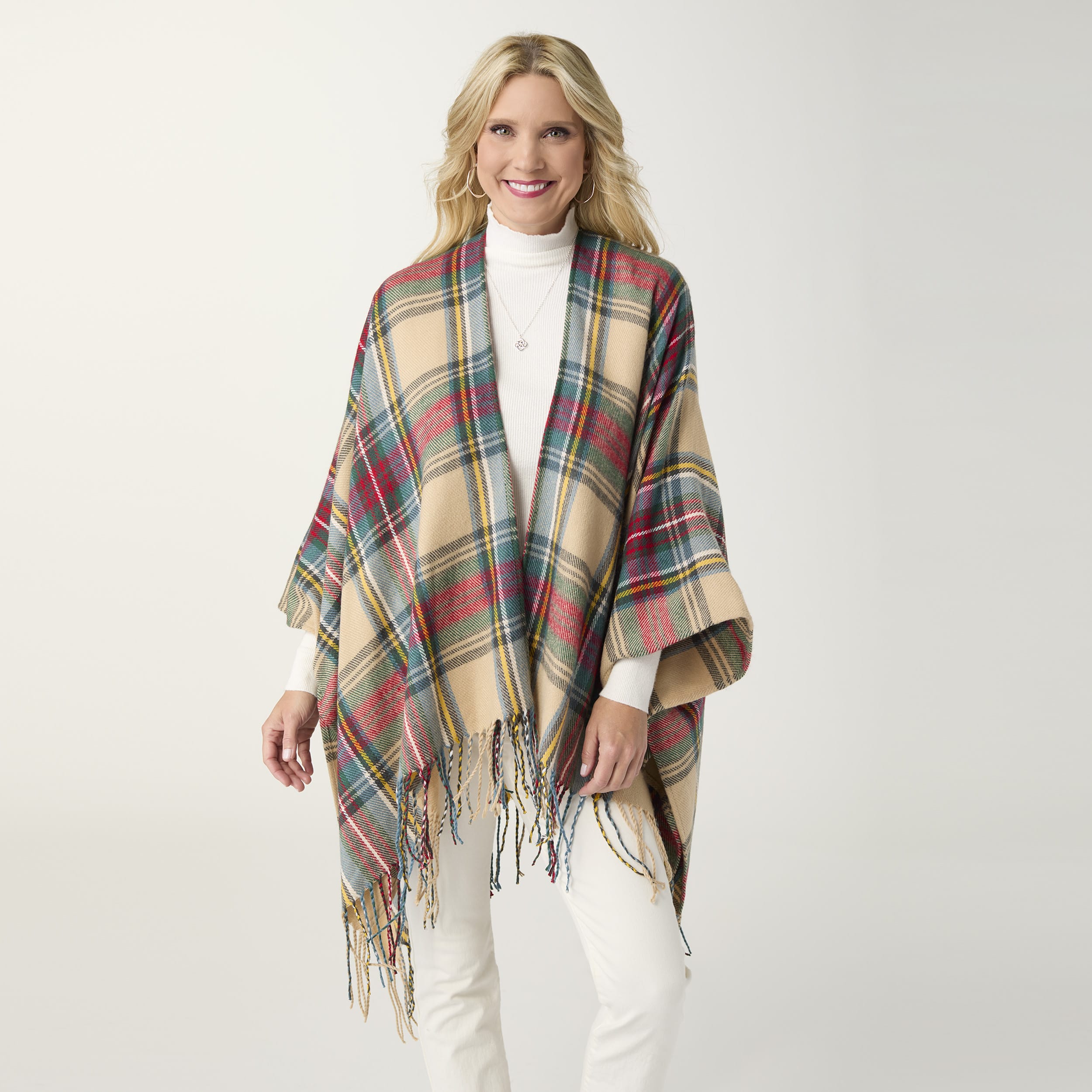 CoCo Carmen shawl Breton Plaid Wrap