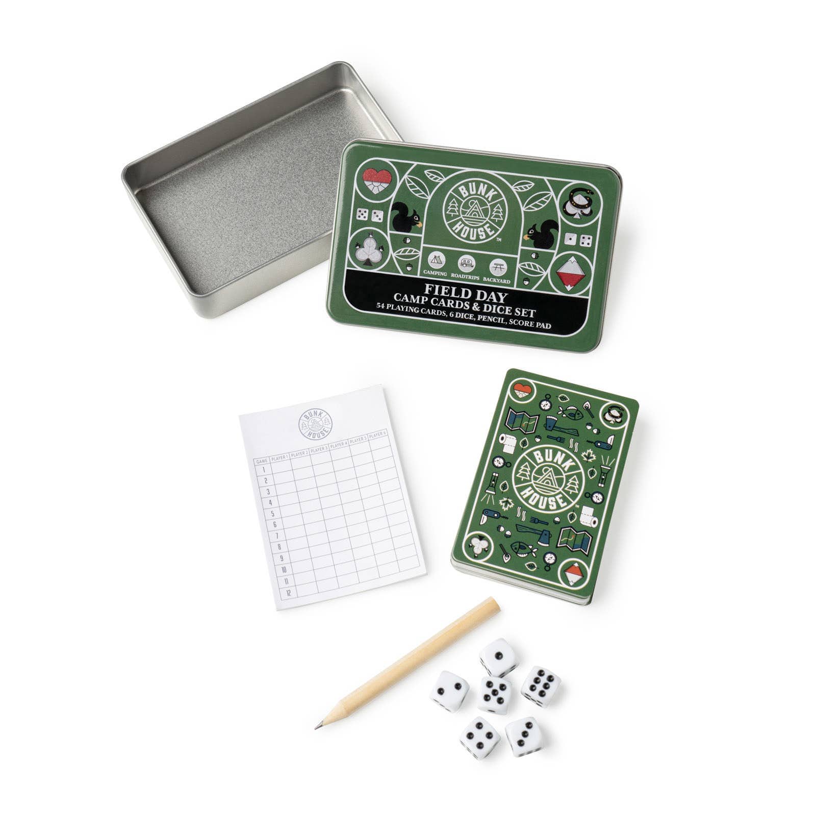 DM Merchandising Bunkhouse™ Field Day Camp Cards & Dice Set