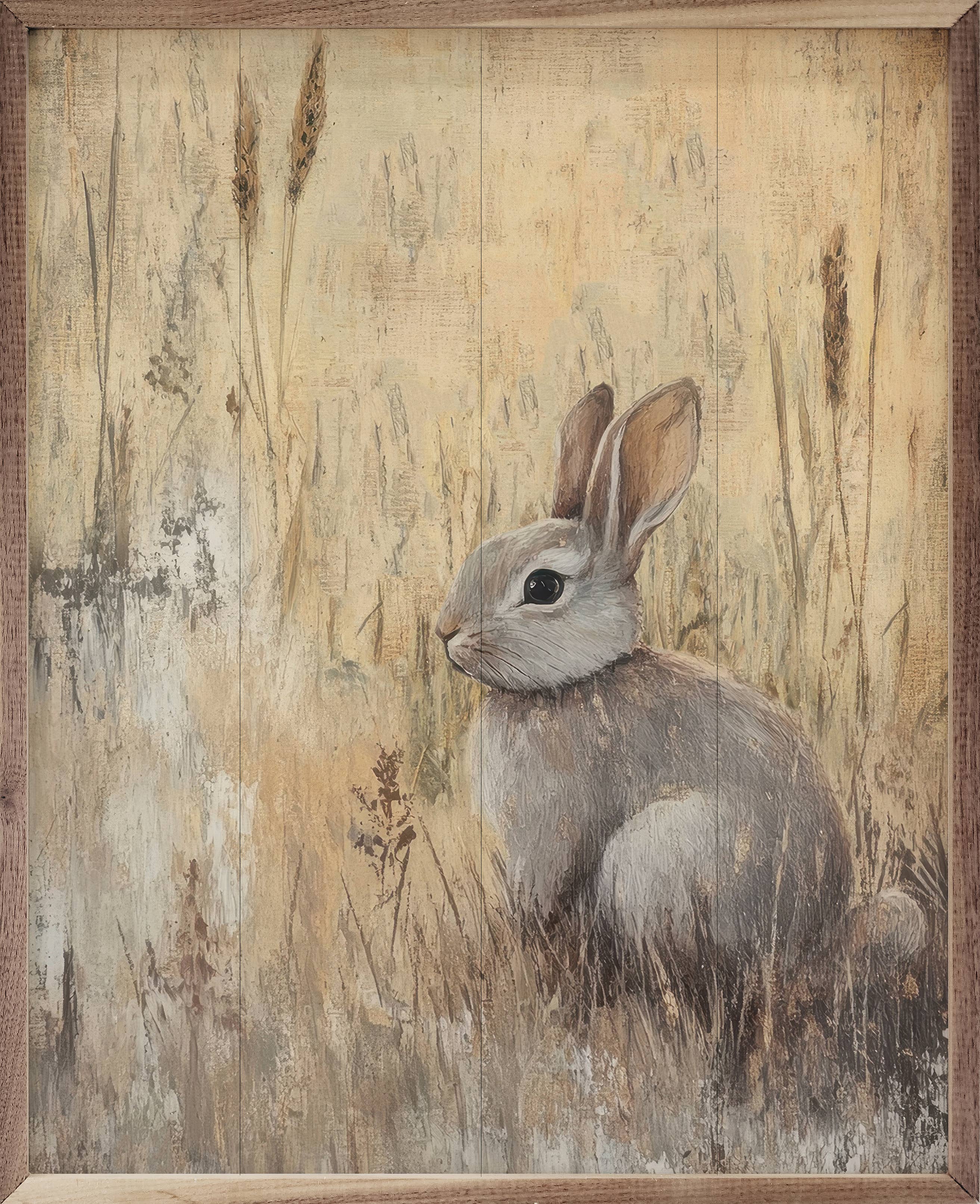 Kendrick Home print Bunny Sketched In Tall Grass By Petals Prints Design