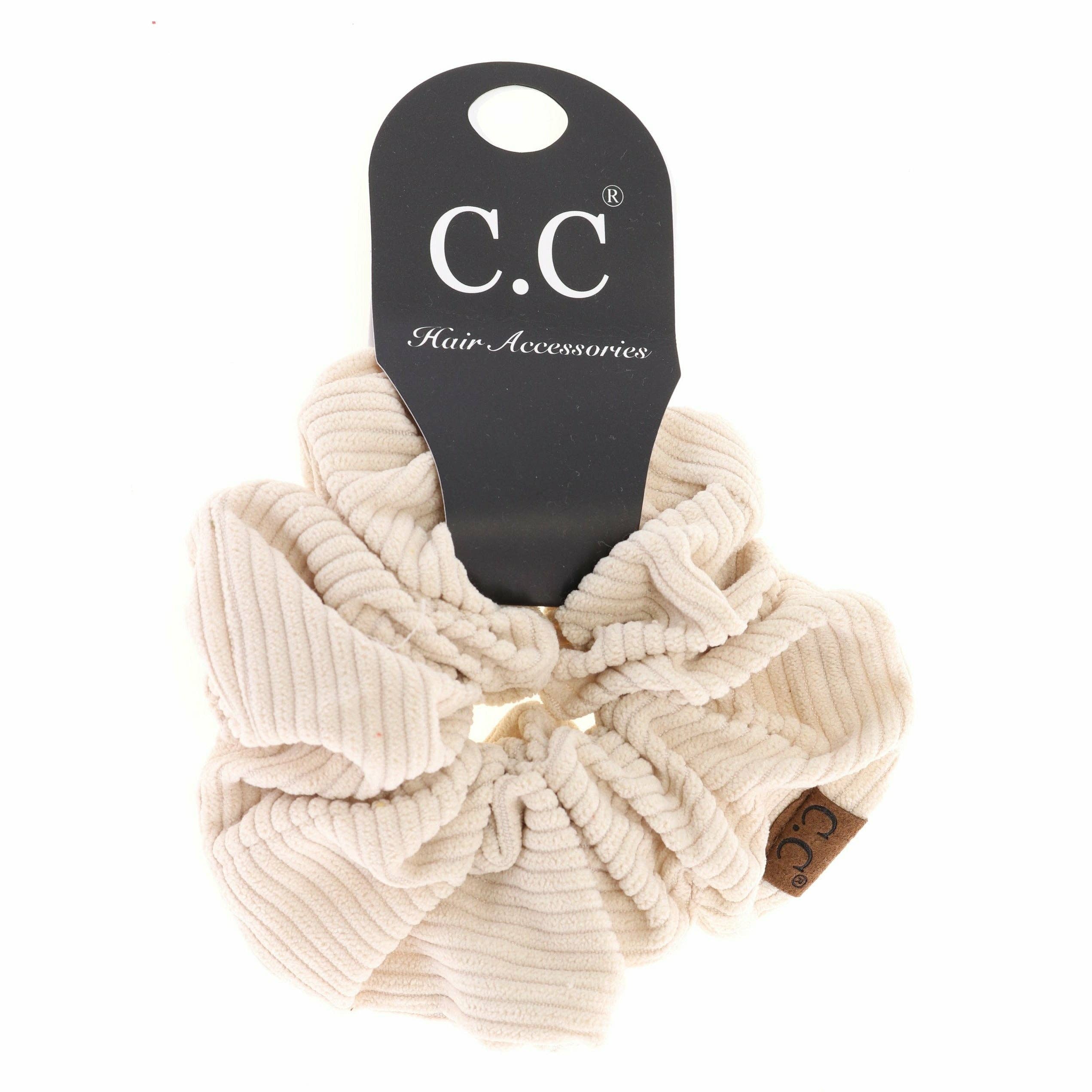 C.C. Corduroy Ponytail Scrunchie