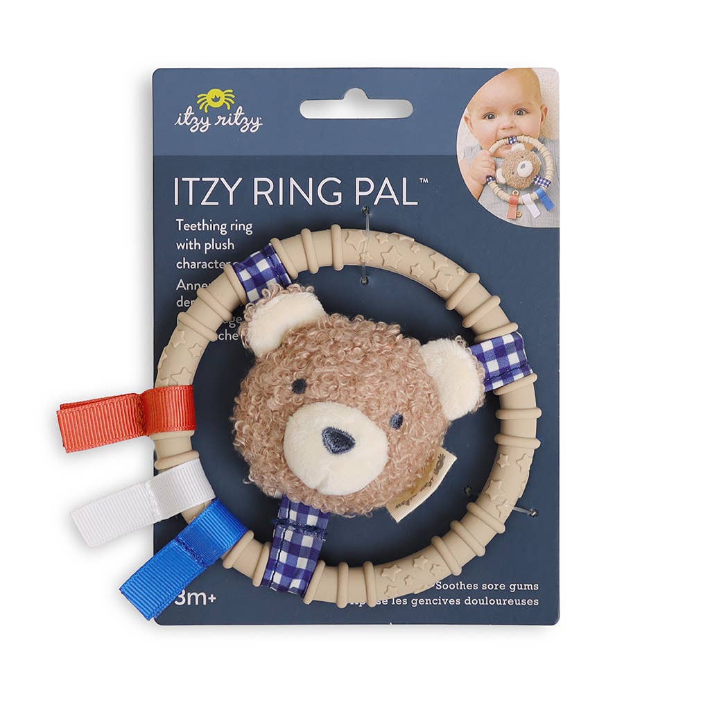 Itzy Ring Pal™ - Teething Ring with Plush Bear